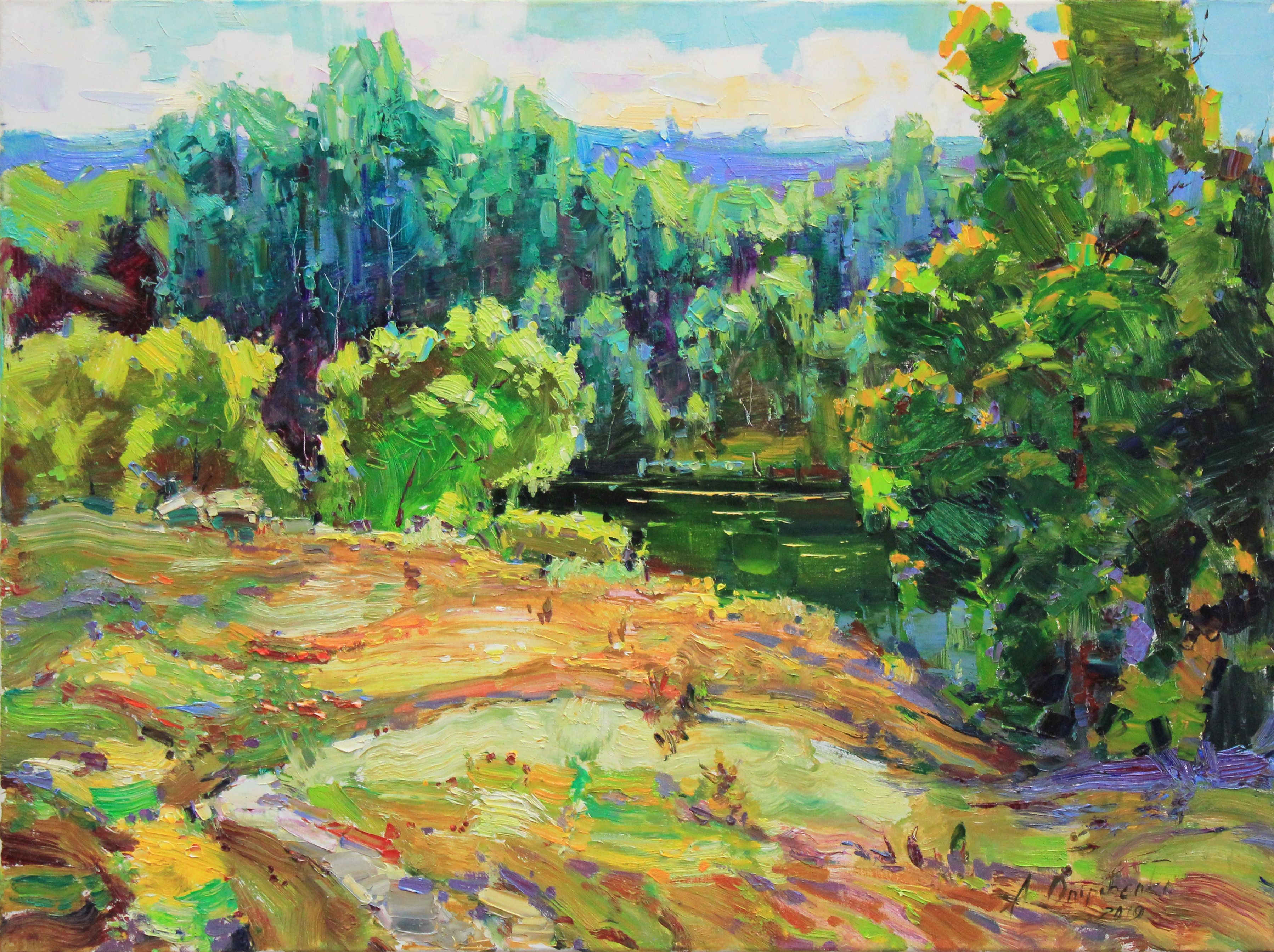 Alisa Onipchenko-Cherniakovska, Warm summer, Painting, Oil on canvas Alisa Onipchenko-Cherniakovska, Warm summer, Painting, Oil on canvas