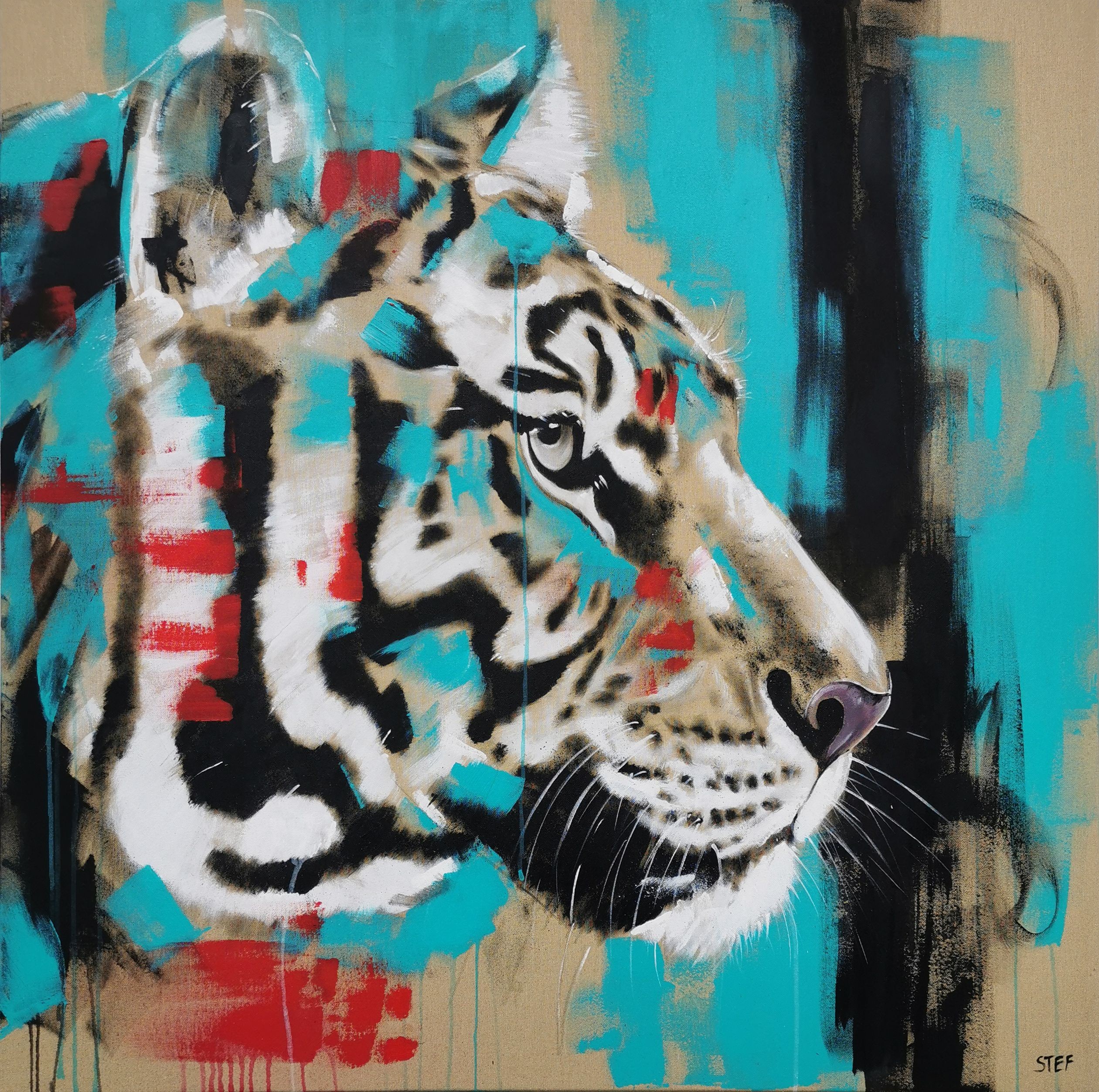 Stefanie Rogge, Tiger #11 - Big cat Stefanie Rogge, Tiger #11 - Big cat