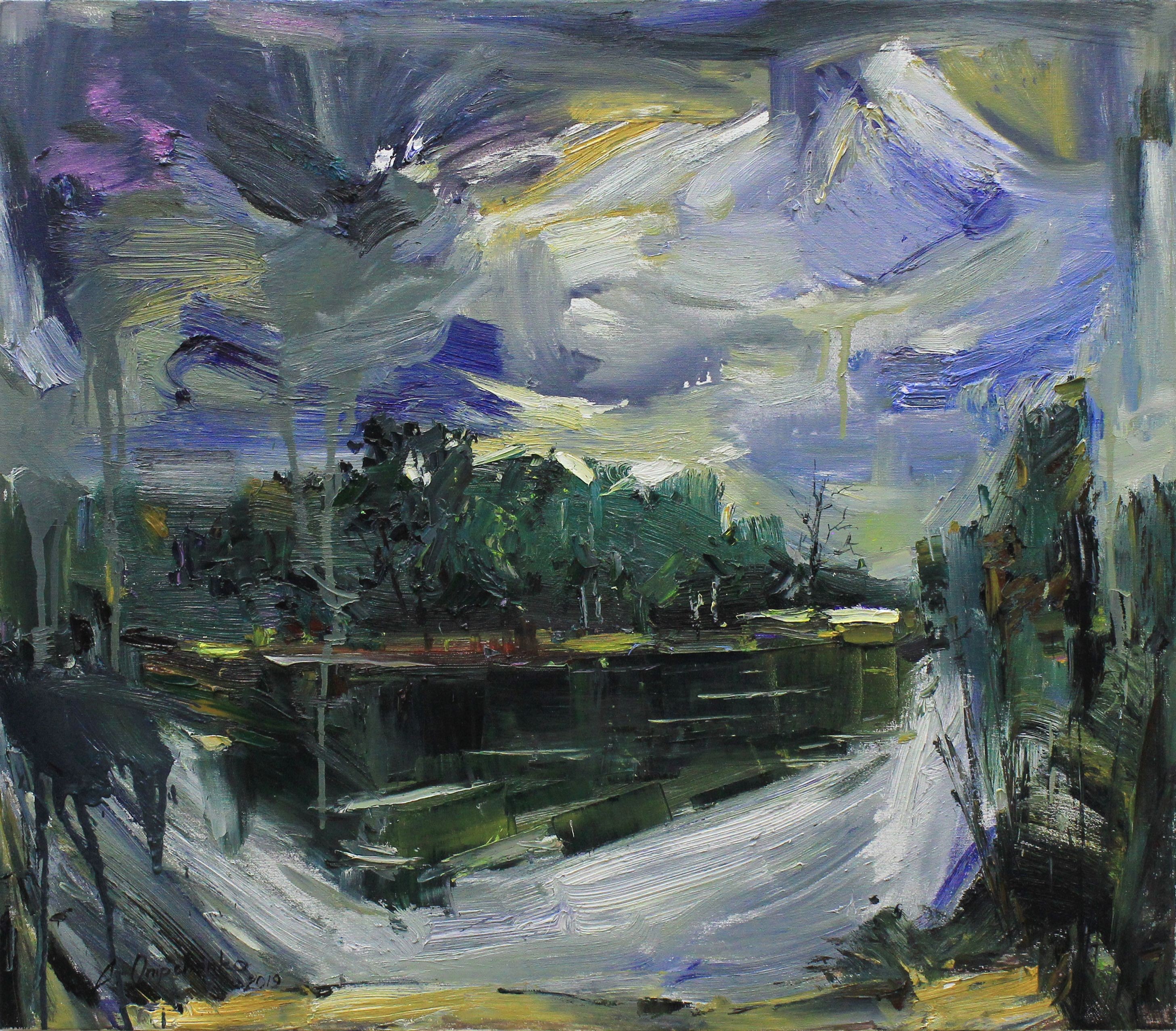 Alisa Onipchenko-Cherniakovska, The storm, Painting, Oil on canvas Alisa Onipchenko-Cherniakovska, The storm, Painting, Oil on canvas