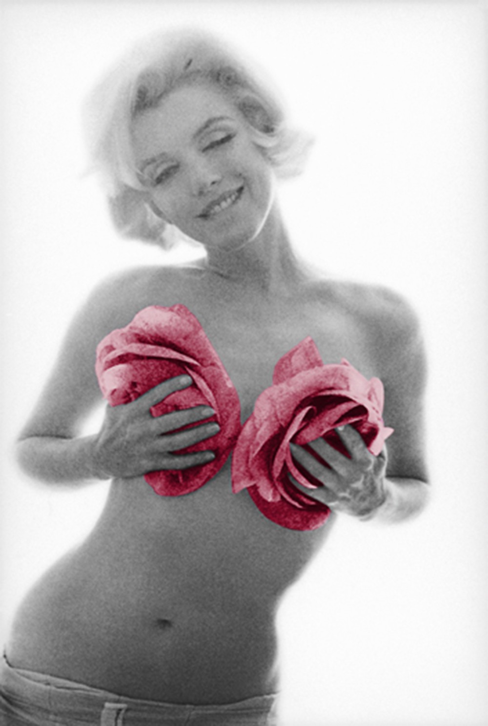 Bert Stern, Marilyn Pink Roses Large Bert Stern, Marilyn Pink Roses Large