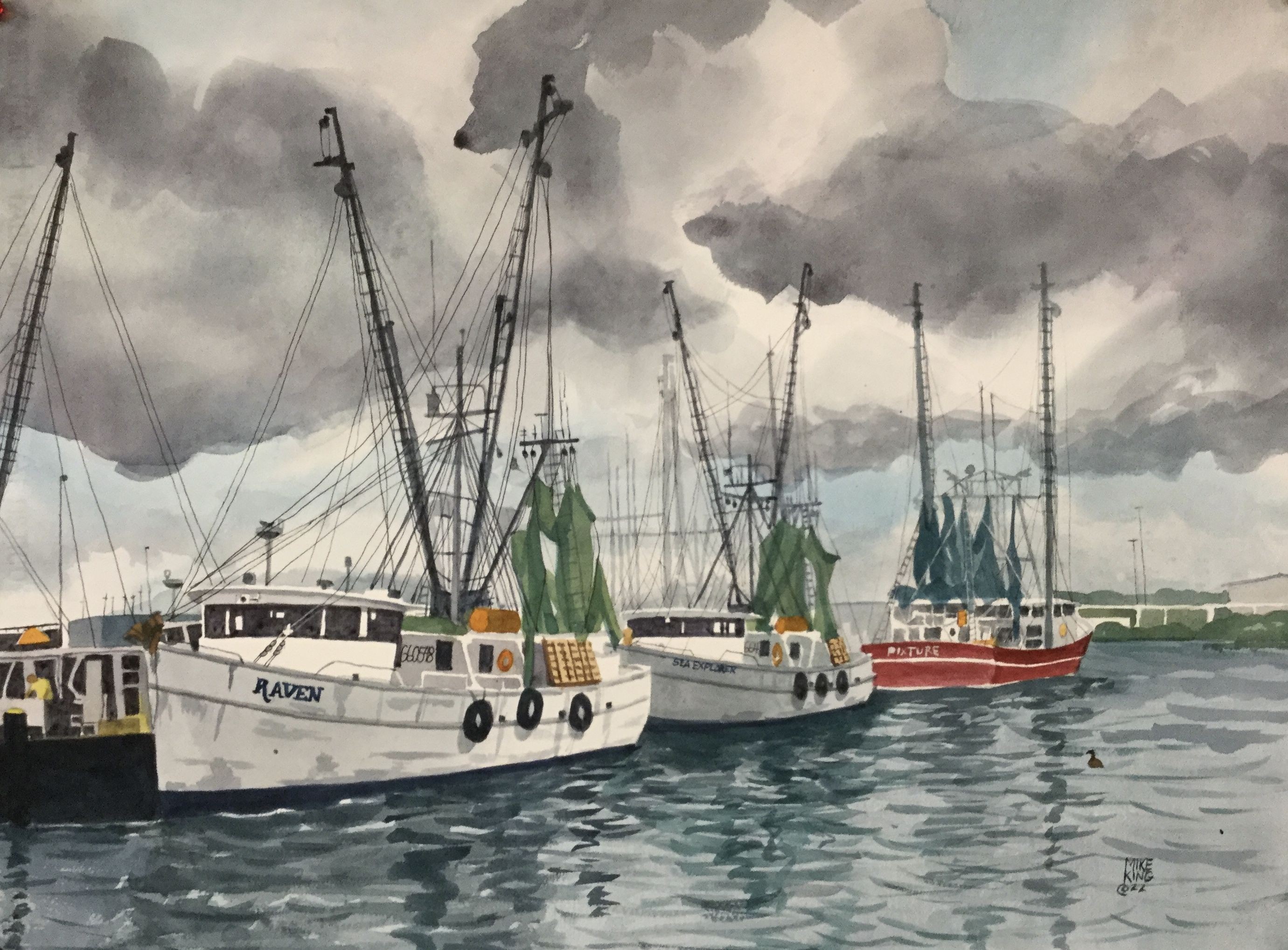 Mike King, Shrimp Boats, Tampa, Fl. Mike King, Shrimp Boats, Tampa, Fl.