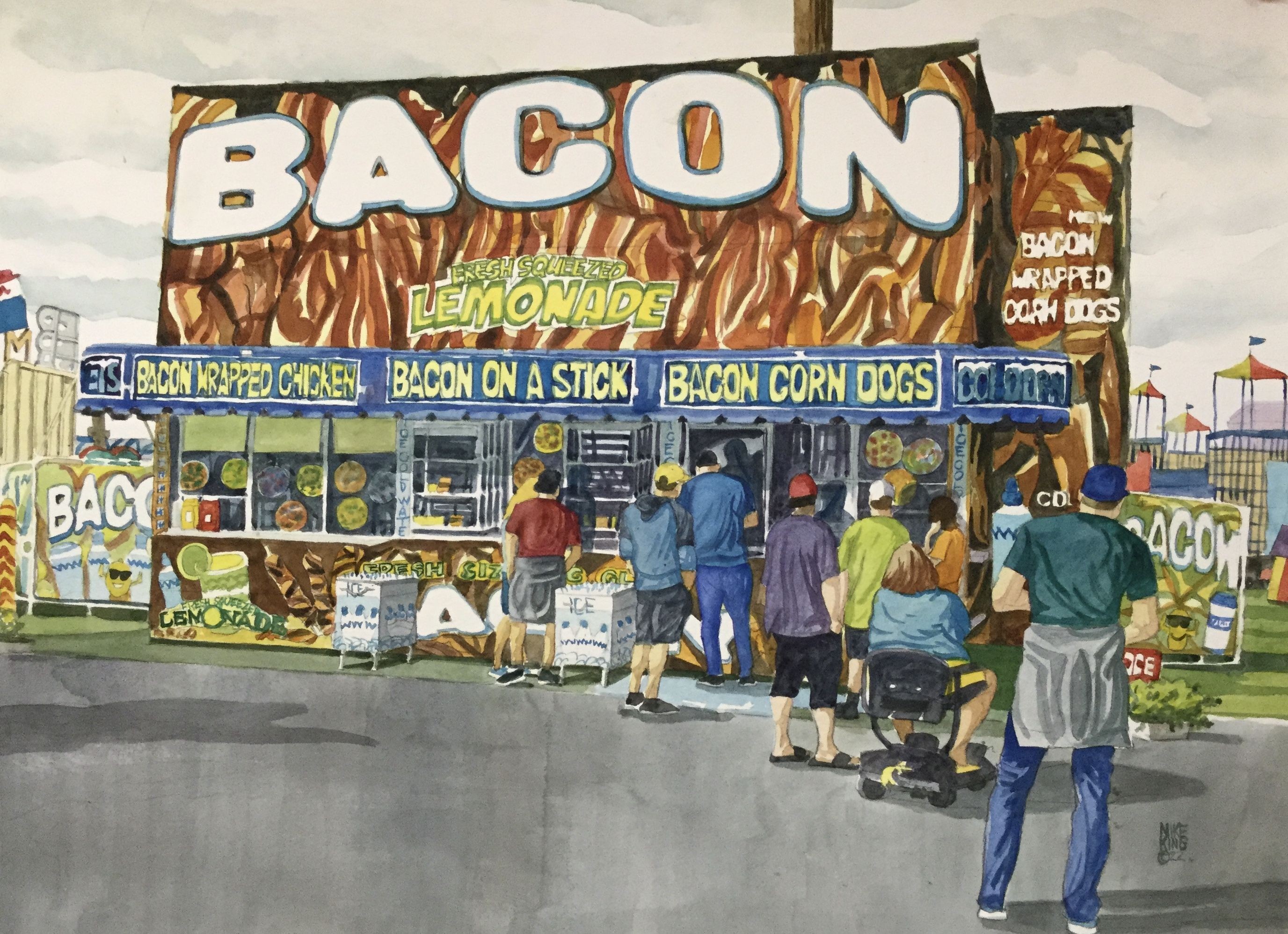 Mike King, Makinâ Bacon at the Fl. State Fair Mike King, Makinâ Bacon at the Fl. State Fair