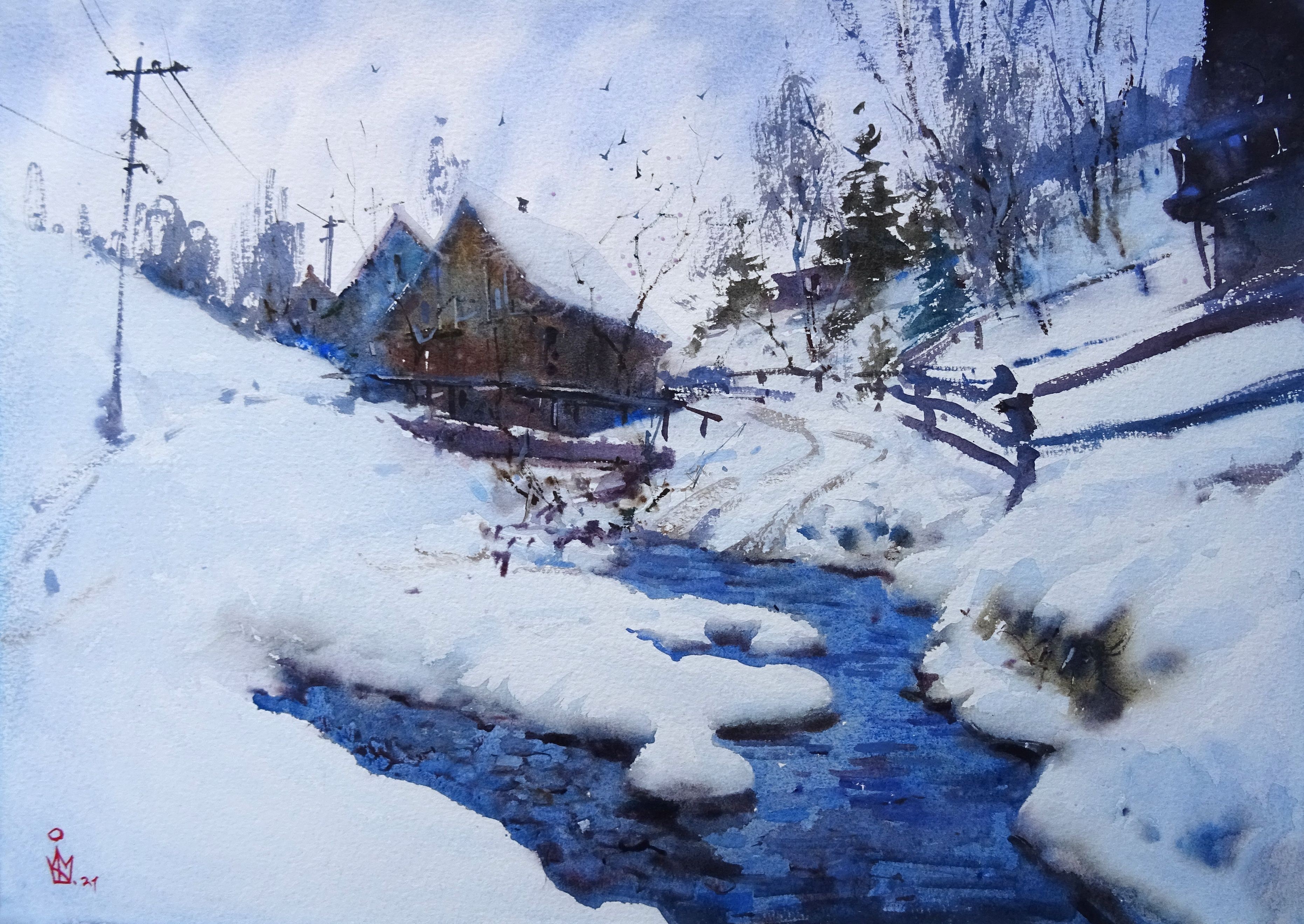 Maksym Kisilov, Winter stream Maksym Kisilov, Winter stream
