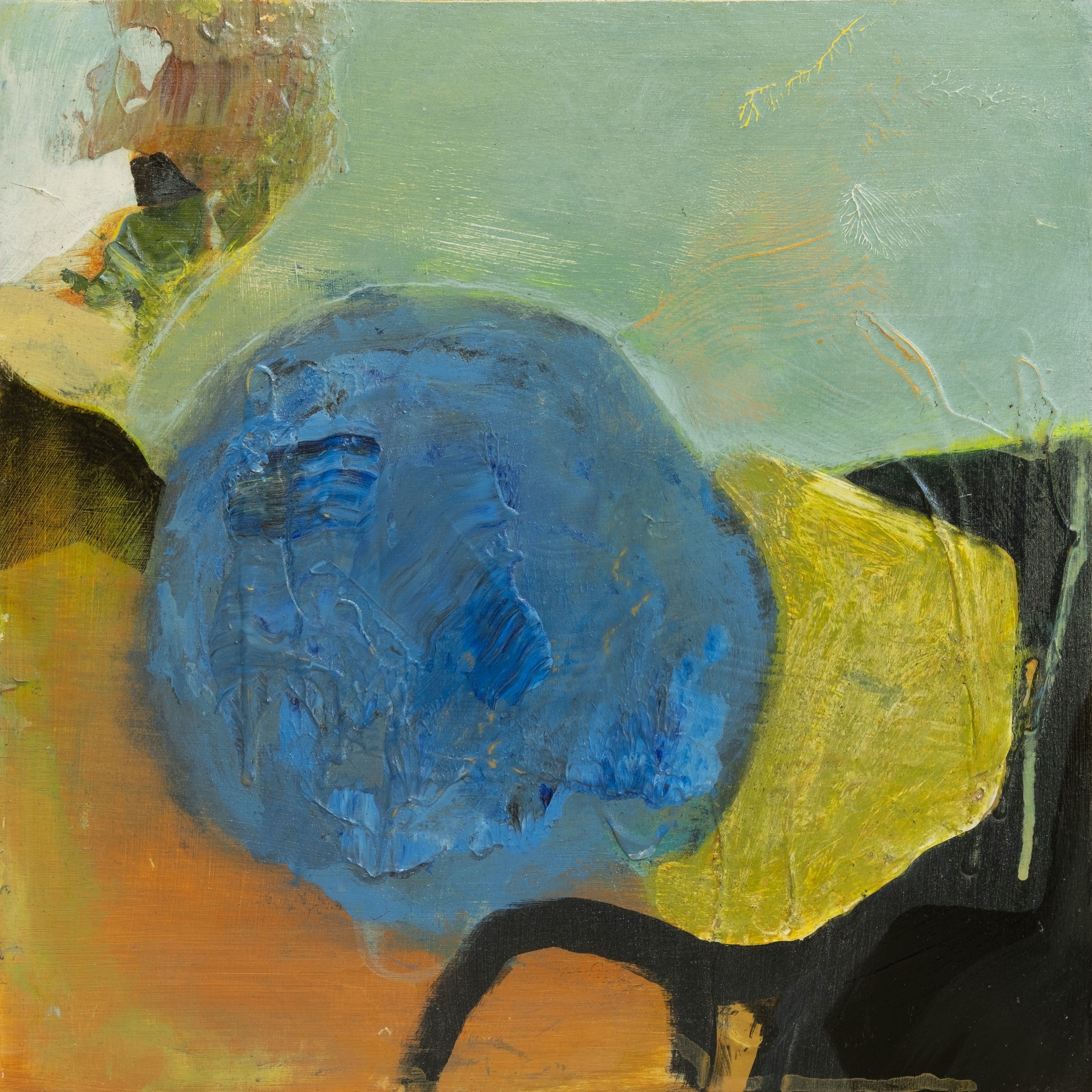 Anne B Schwartz, 400 Blue moon, Painting, Acrylic on wood panel Anne B Schwartz, 400 Blue moon, Painting, Acrylic on wood panel