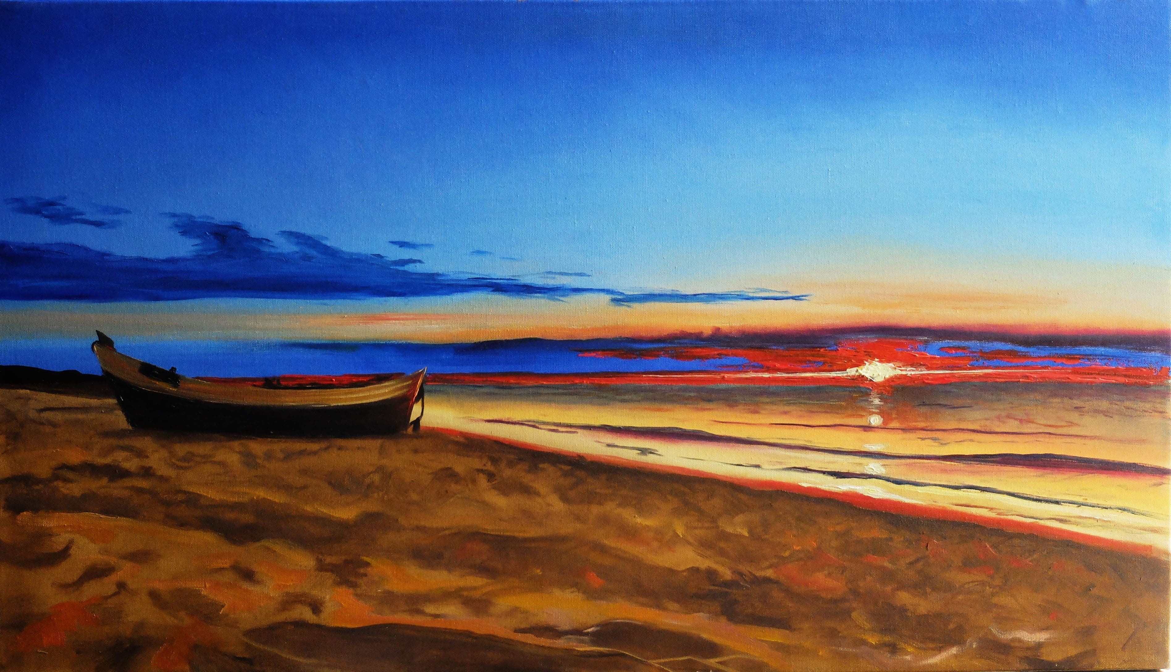 Valeria Radzievska, August, Painting, Oil on Canvas Valeria Radzievska, August, Painting, Oil on Canvas