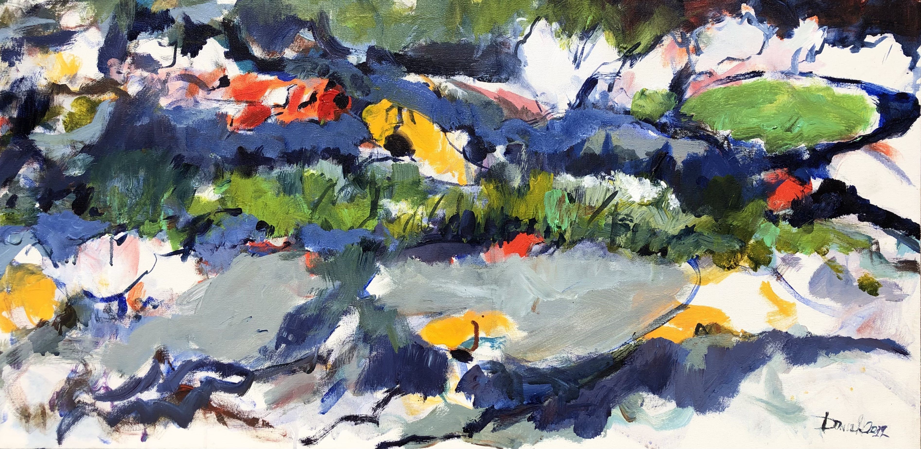 Daniel Clarke, Lake Romance, Painting, Acrylic on Canvas Daniel Clarke, Lake Romance, Painting, Acrylic on Canvas