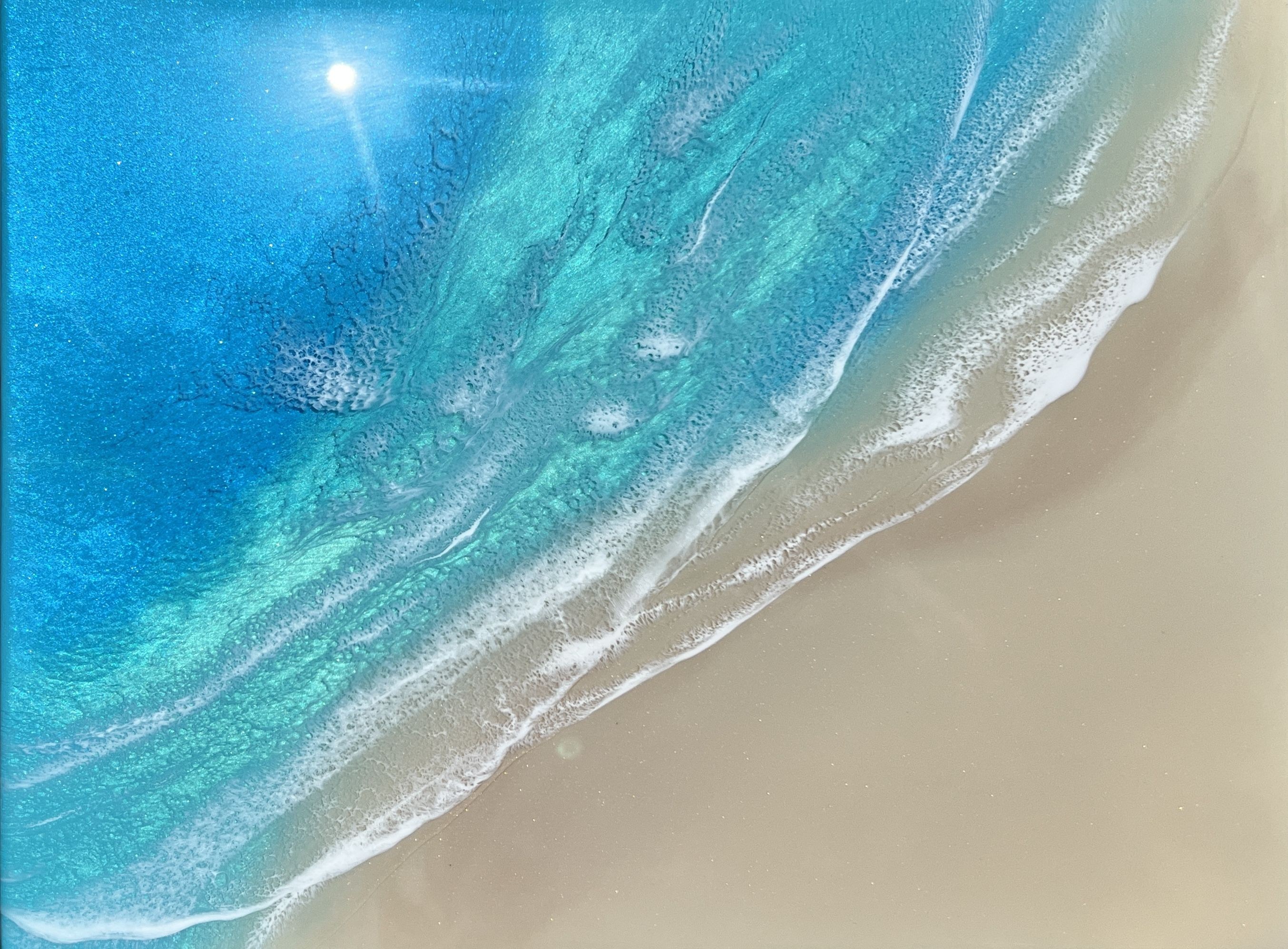 Ana Hefco, The beach, Painting, Acrylic on canvas Ana Hefco, The beach, Painting, Acrylic on canvas