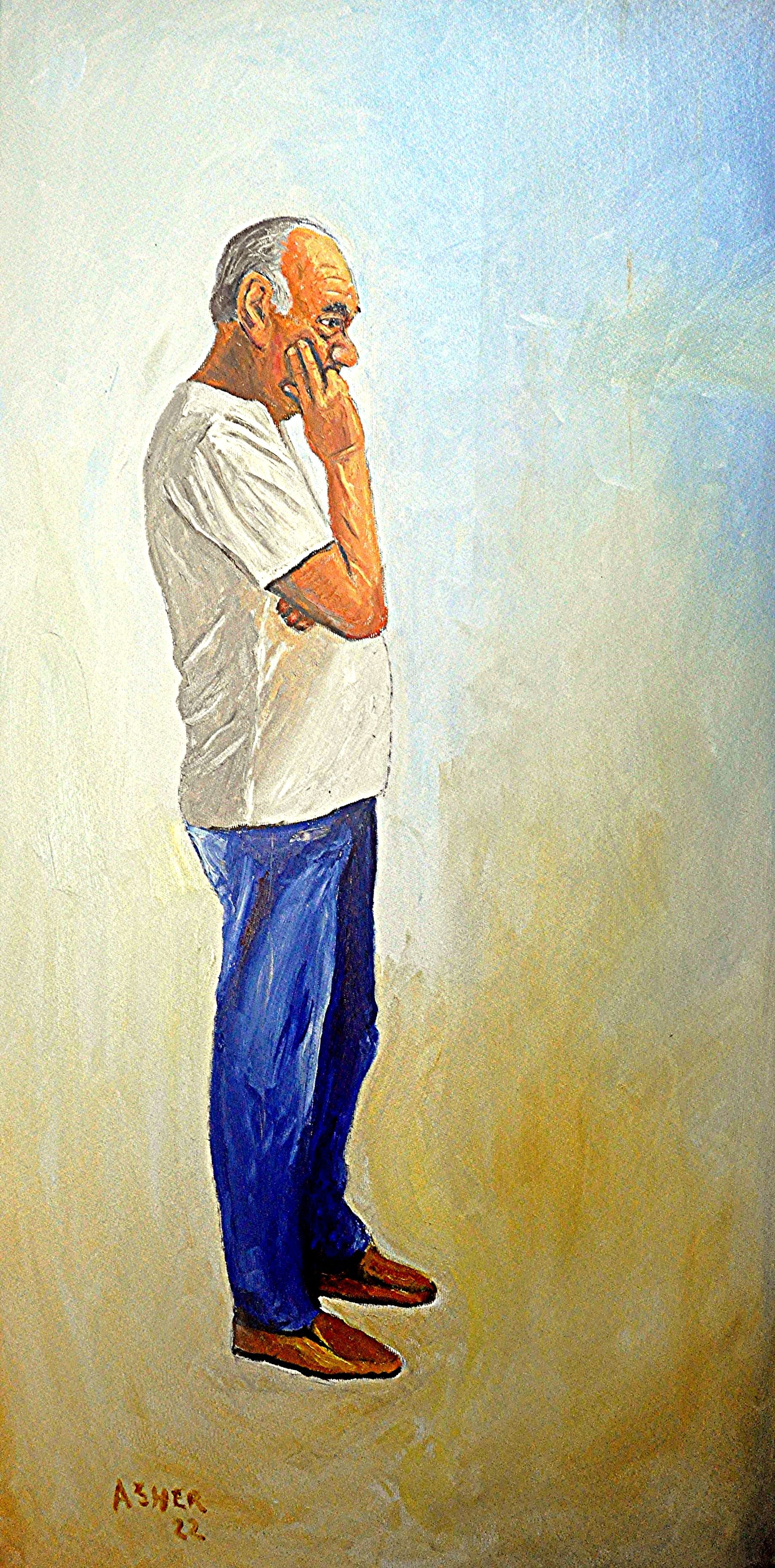 Asher Topel, No name, Painting, Oil on canvas Asher Topel, No name, Painting, Oil on canvas