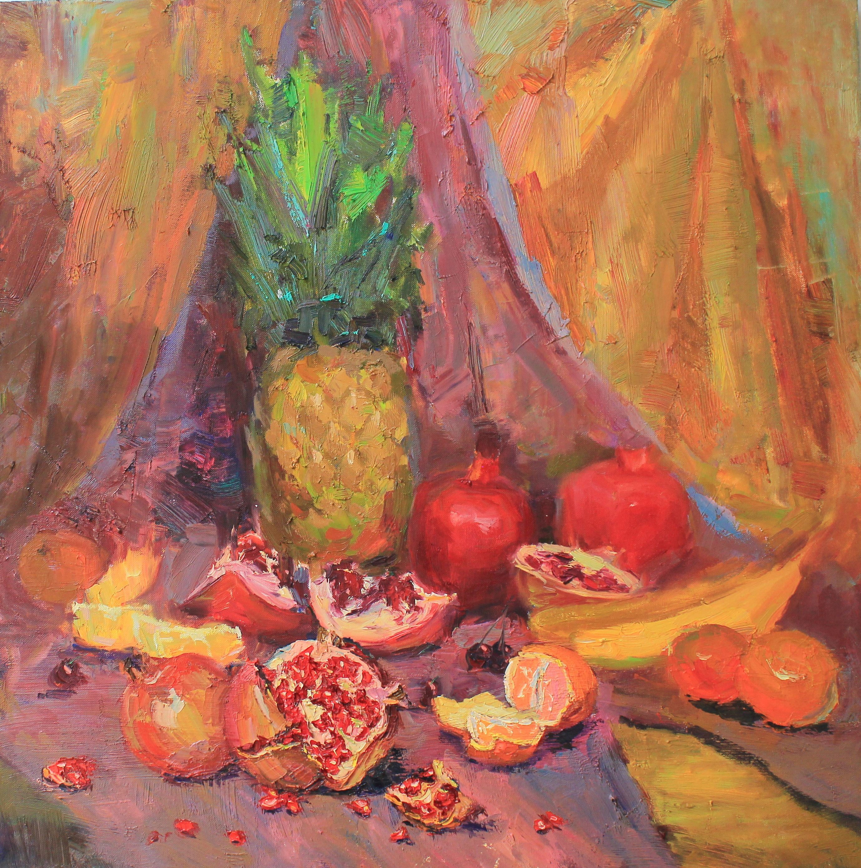 Evgeny Chernyakovsky, Grenade, Painting, Oil on Canvas Evgeny Chernyakovsky, Grenade, Painting, Oil on Canvas