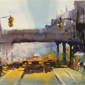 Fine Art Drawings, Yellow taxi, Robert Nardolillo