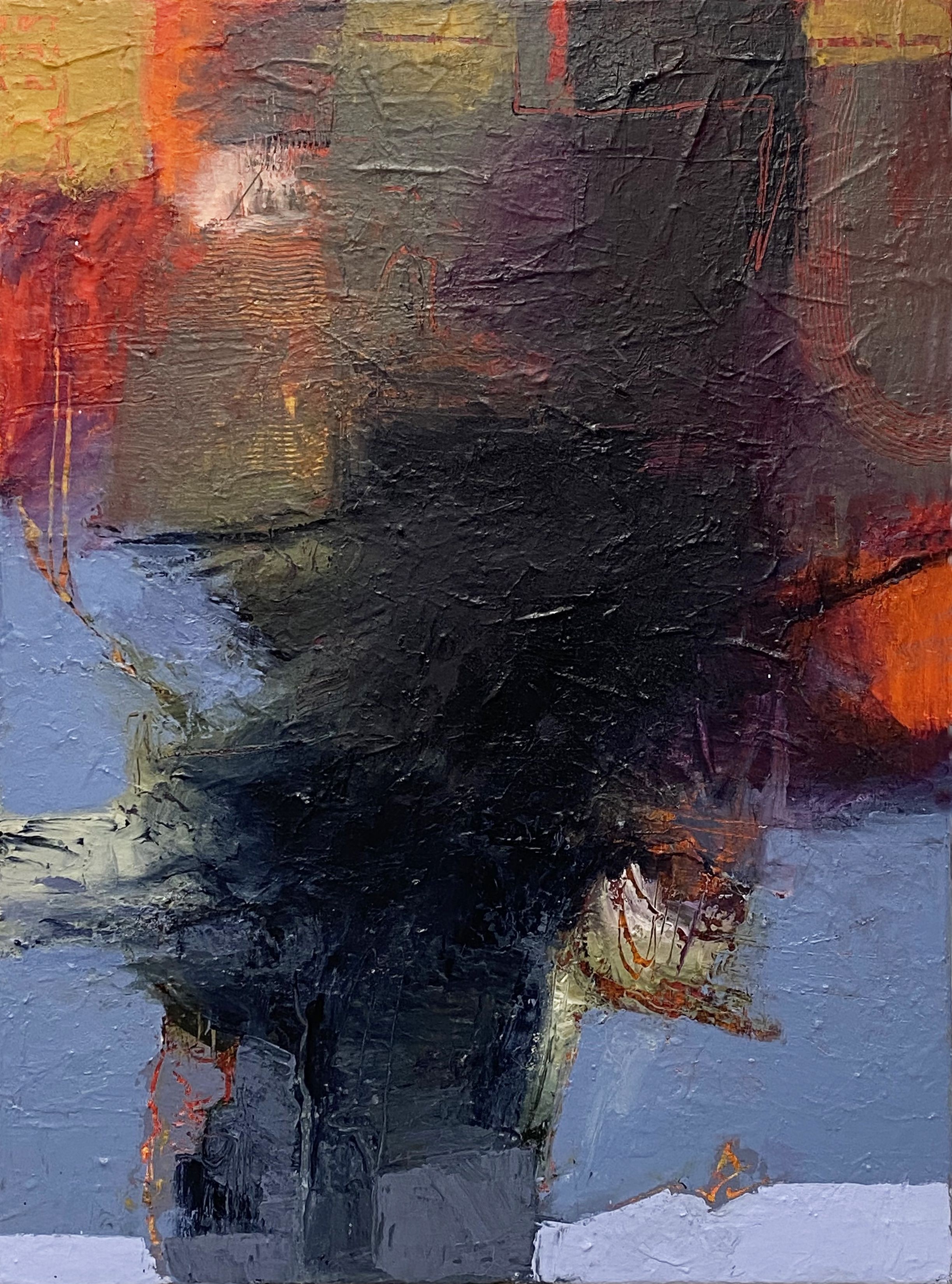 Bob Hunt, Not knowing where to turn, Painting, Acrylic on canvas Bob Hunt, Not knowing where to turn, Painting, Acrylic on canvas