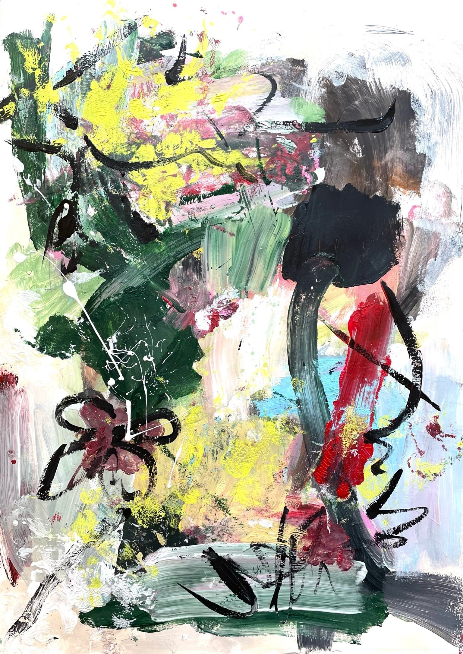Christel Haag, Amore, Painting, Acrylic on paper Christel Haag, Amore, Painting, Acrylic on paper