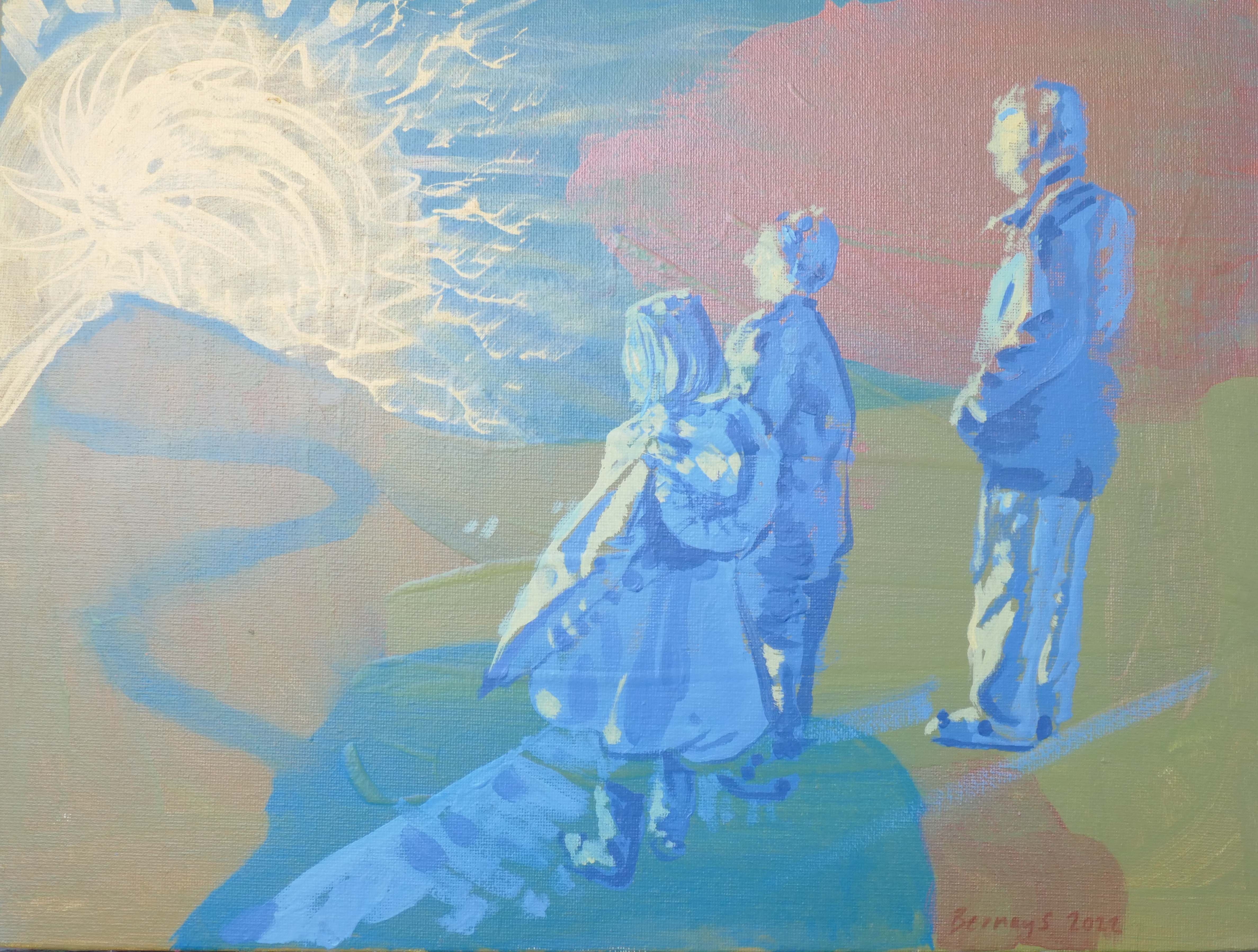 Amy Bernays, The guiding light, Painting, Acrylic on canvas Amy Bernays, The guiding light, Painting, Acrylic on canvas