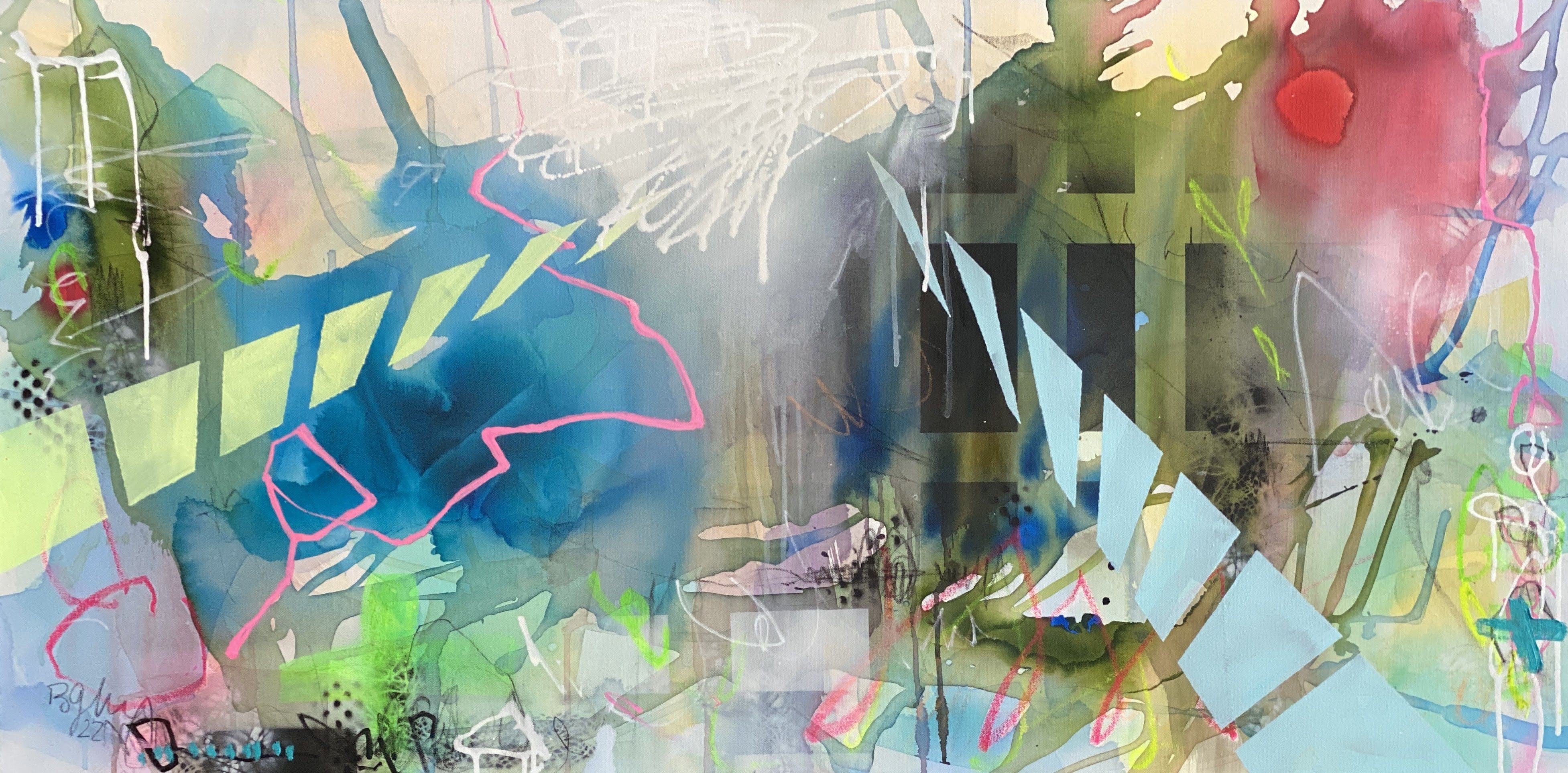 Bea Garding Schubert, It is all a dream no.3, Painting, Acrylic on canvas Bea Garding Schubert, It is all a dream no.3, Painting, Acrylic on canvas