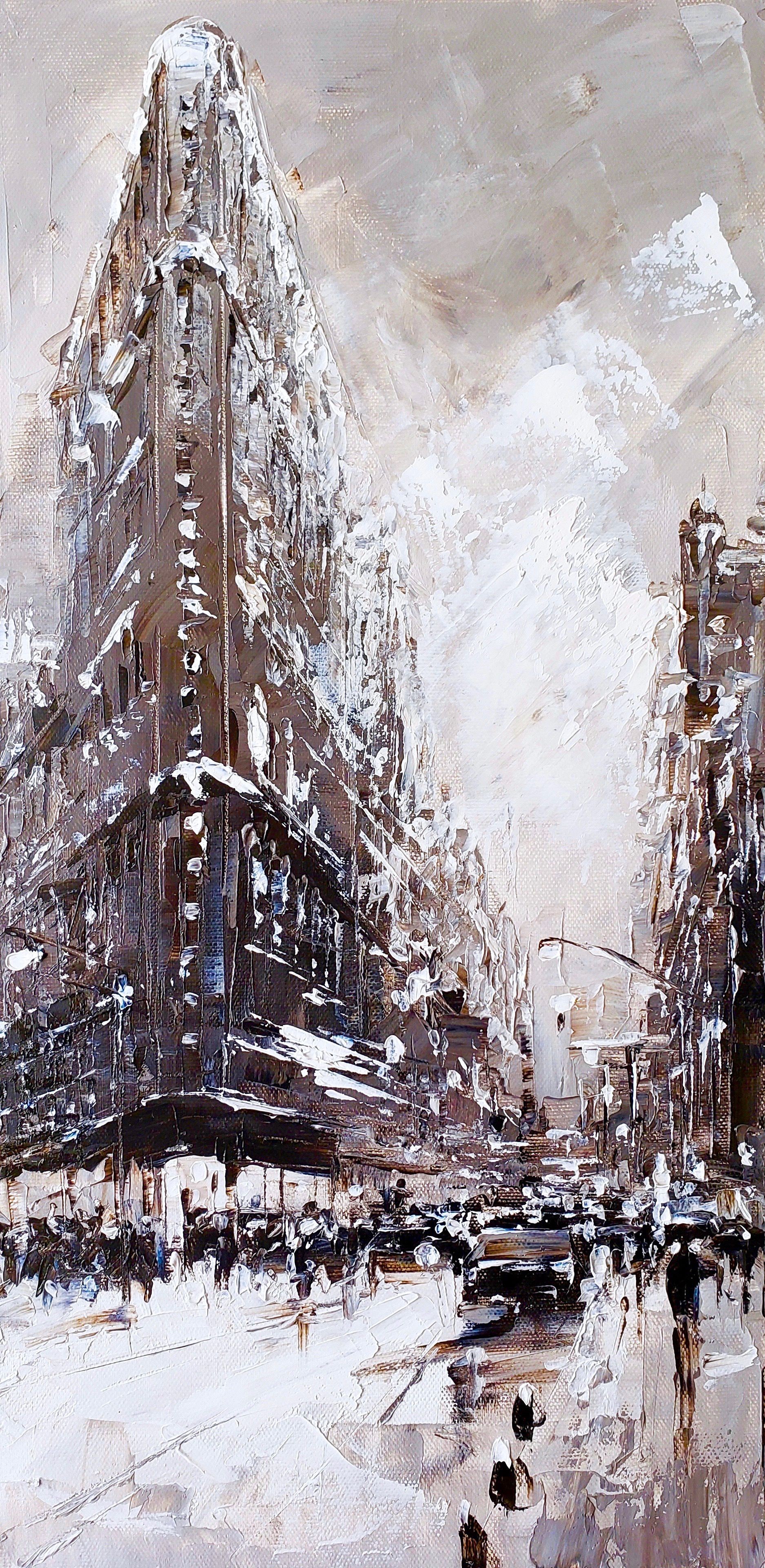 ▷ NY City Lights #20 by Irina Alexandrina, 2022 | Painting | Artsper