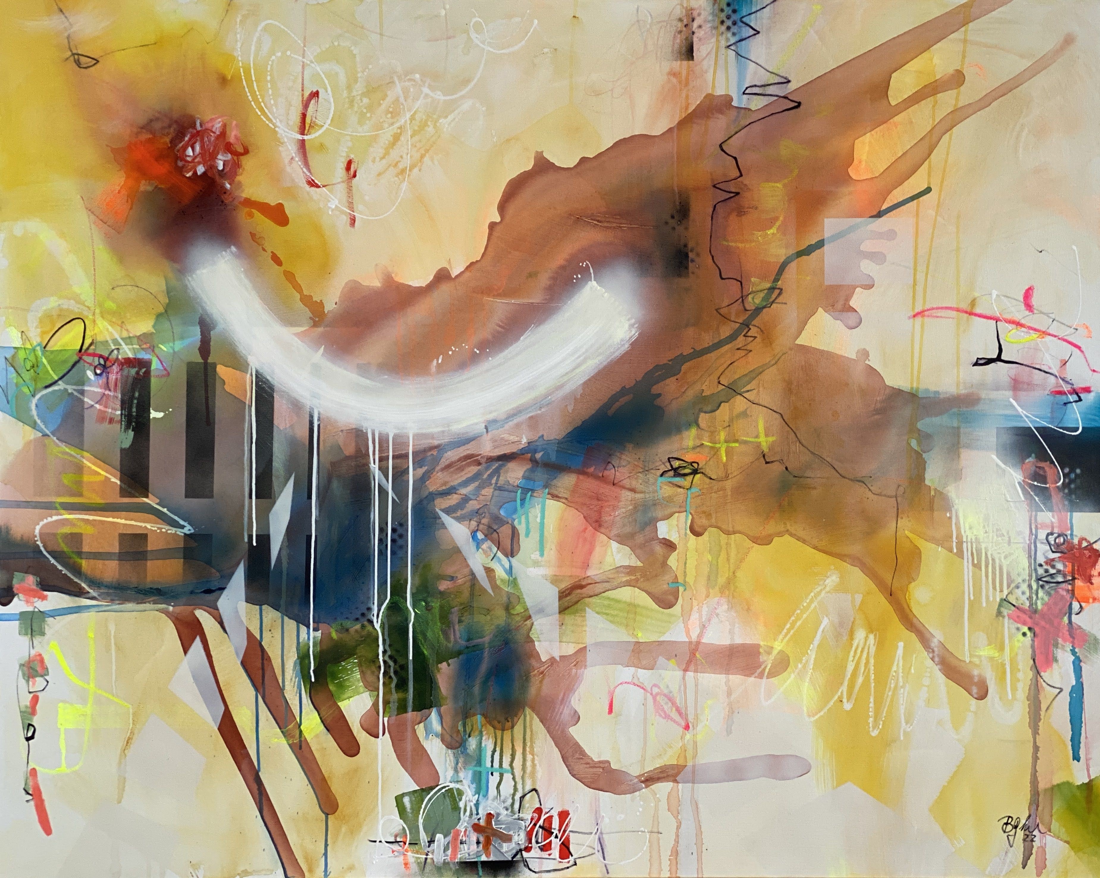 Bea Garding Schubert, Dreaming no.2, Painting, Acrylic on canvas Bea Garding Schubert, Dreaming no.2, Painting, Acrylic on canvas