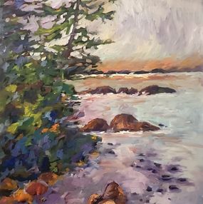 Painting, West Coast spring, Linda Yurgensen