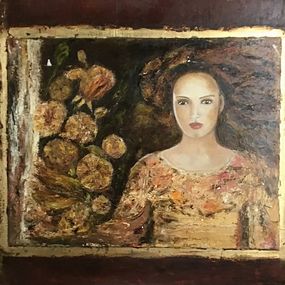 Gemälde, Femme et fleurs, Electre