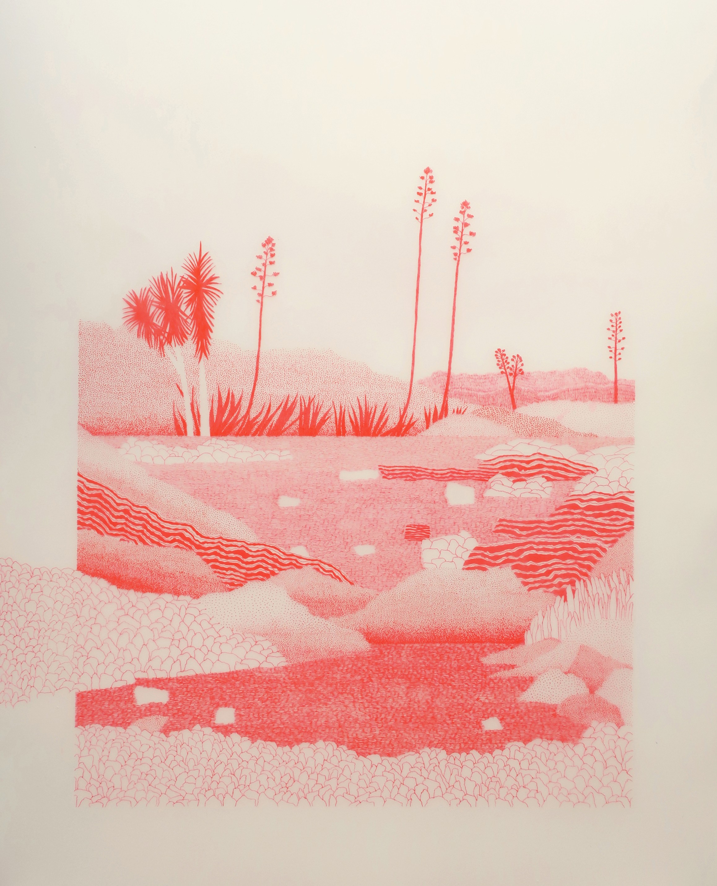 Éléonore Deshayes, Piscines (Encre rouge n°6) Éléonore Deshayes, Piscines (Encre rouge n°6)