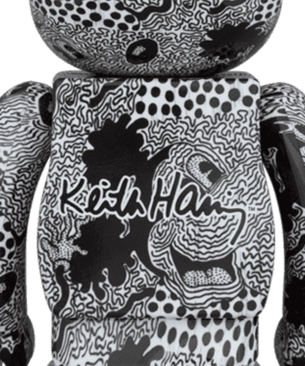 ▷ 100%/400% Bearbrick Keith Haring X Mickey Mouse Disney by