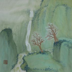 Painting, Spring Mountains, Zhize Lv