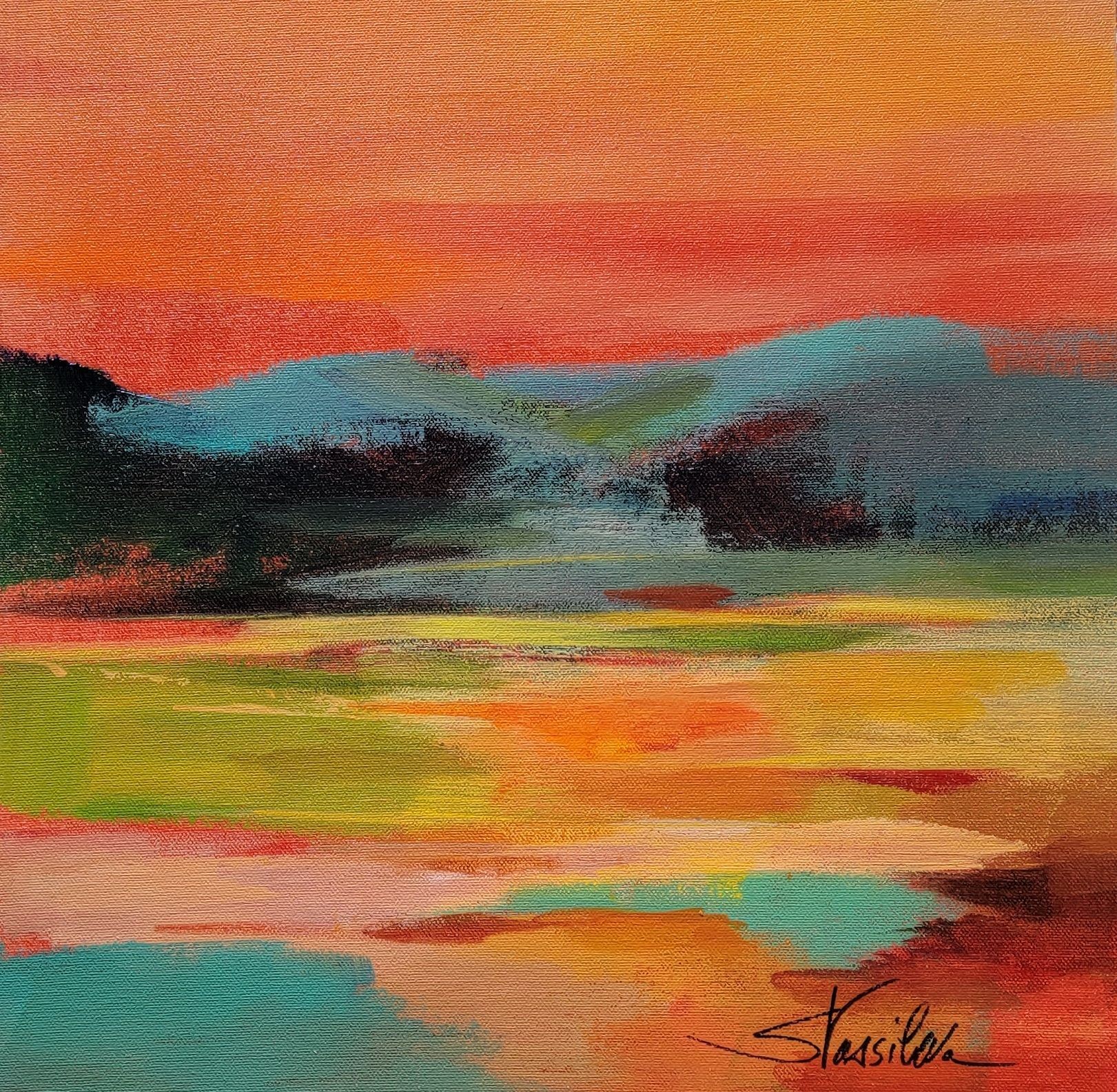 Silvia Vassileva, Flower Hill sunset I Silvia Vassileva, Flower Hill sunset I