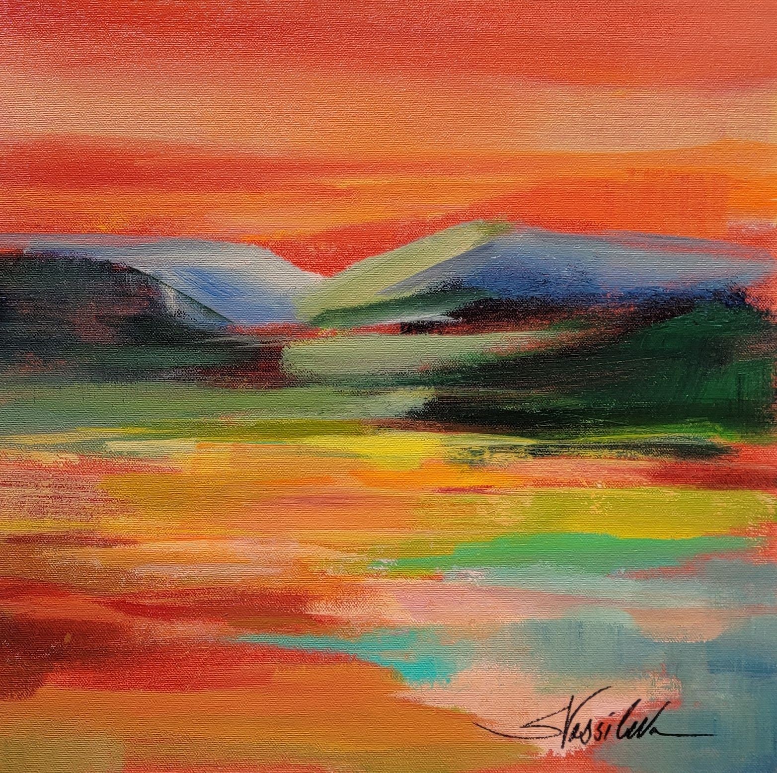 Silvia Vassileva, Flower Hill sunset II Silvia Vassileva, Flower Hill sunset II