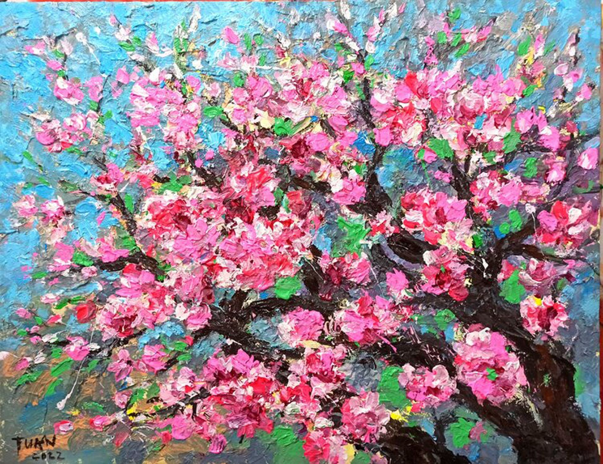 Le anh Tuan, Peach blossom in spring Le anh Tuan, Peach blossom in spring