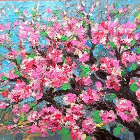 Peinture, Peach blossom in spring, Le anh Tuan