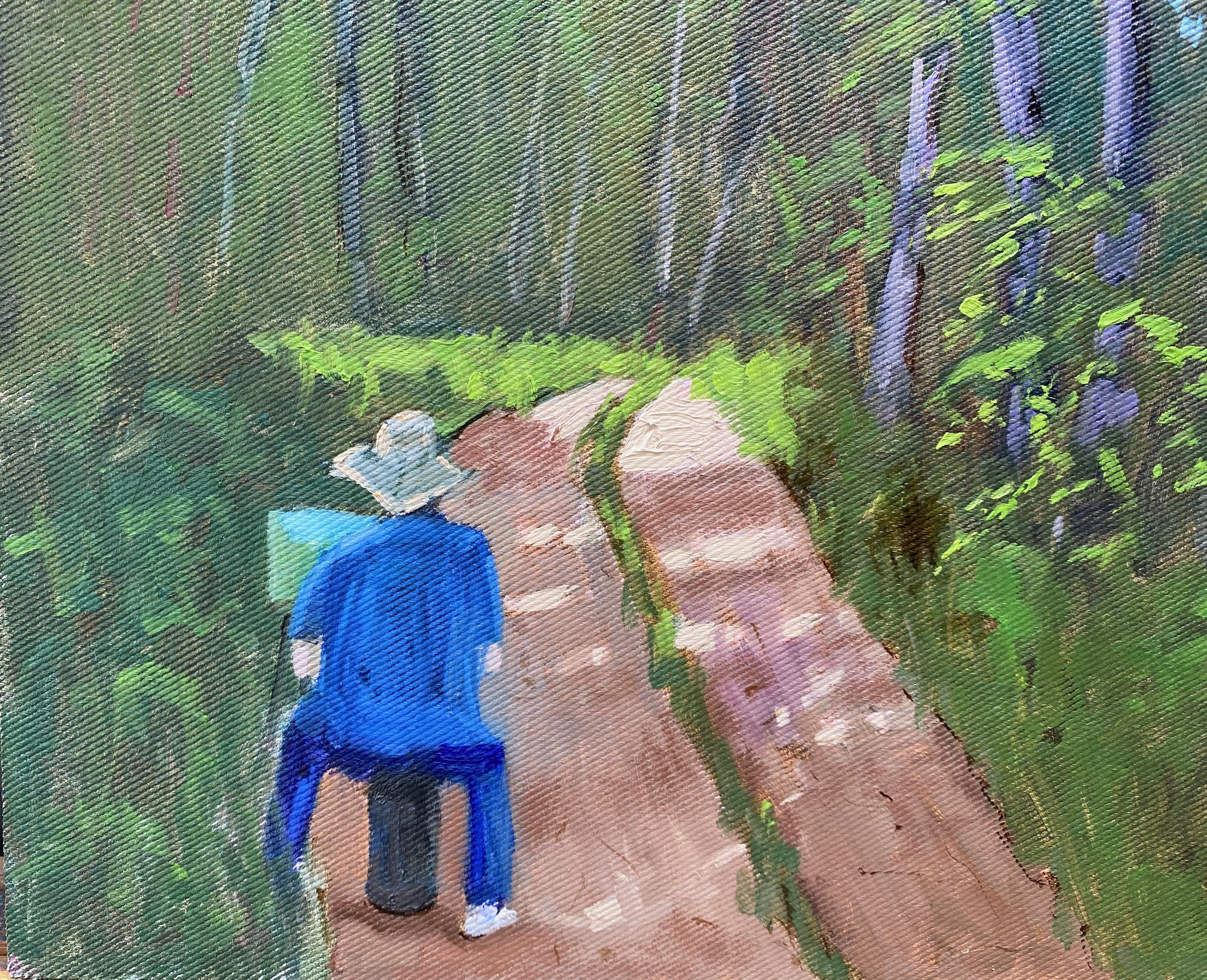 Gary Westall, Painter in the forest Gary Westall, Painter in the forest