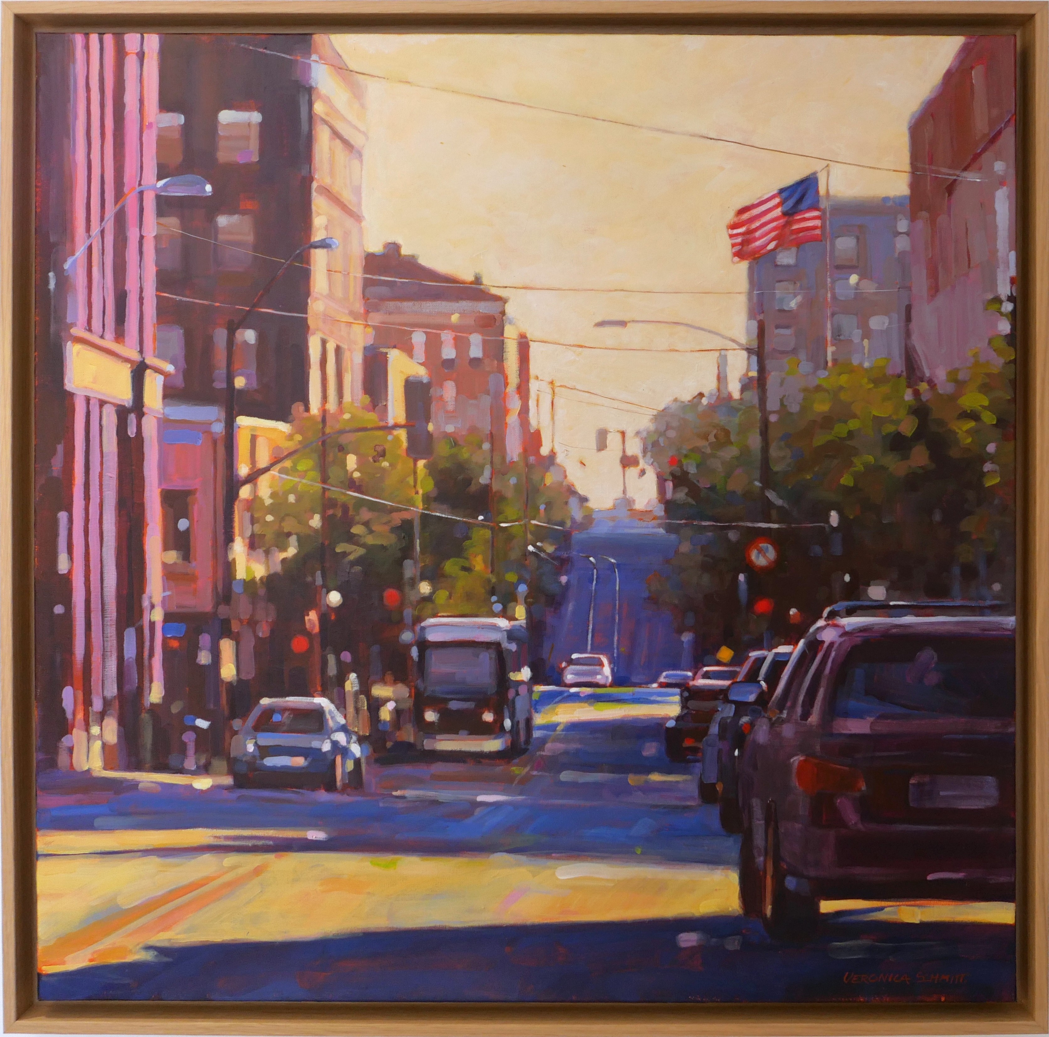 Veronica Schmitt, Evening glow on 5th St Veronica Schmitt, Evening glow on 5th St