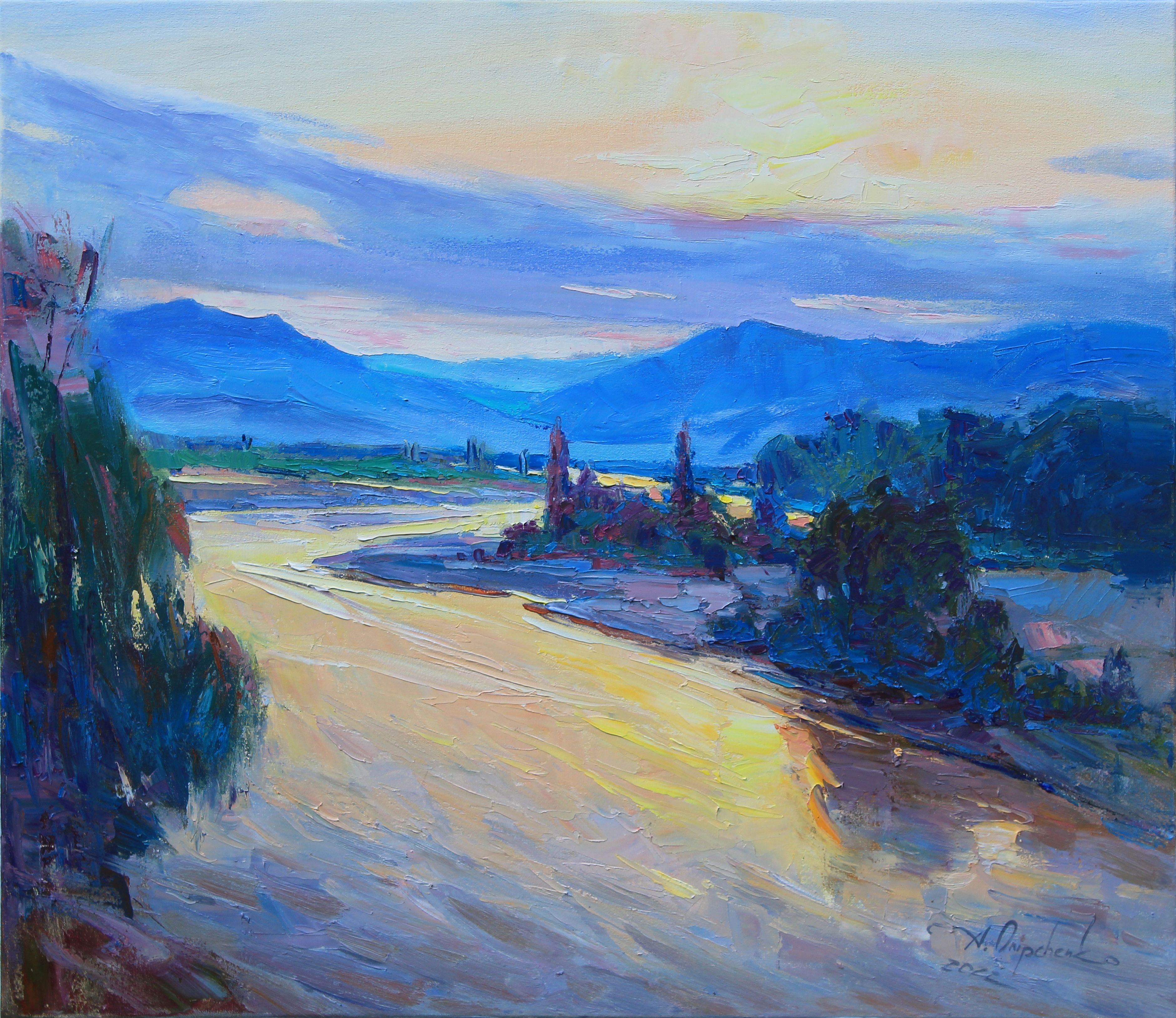 Alisa Onipchenko-Cherniakovska, Sunrise by the river Alisa Onipchenko-Cherniakovska, Sunrise by the river