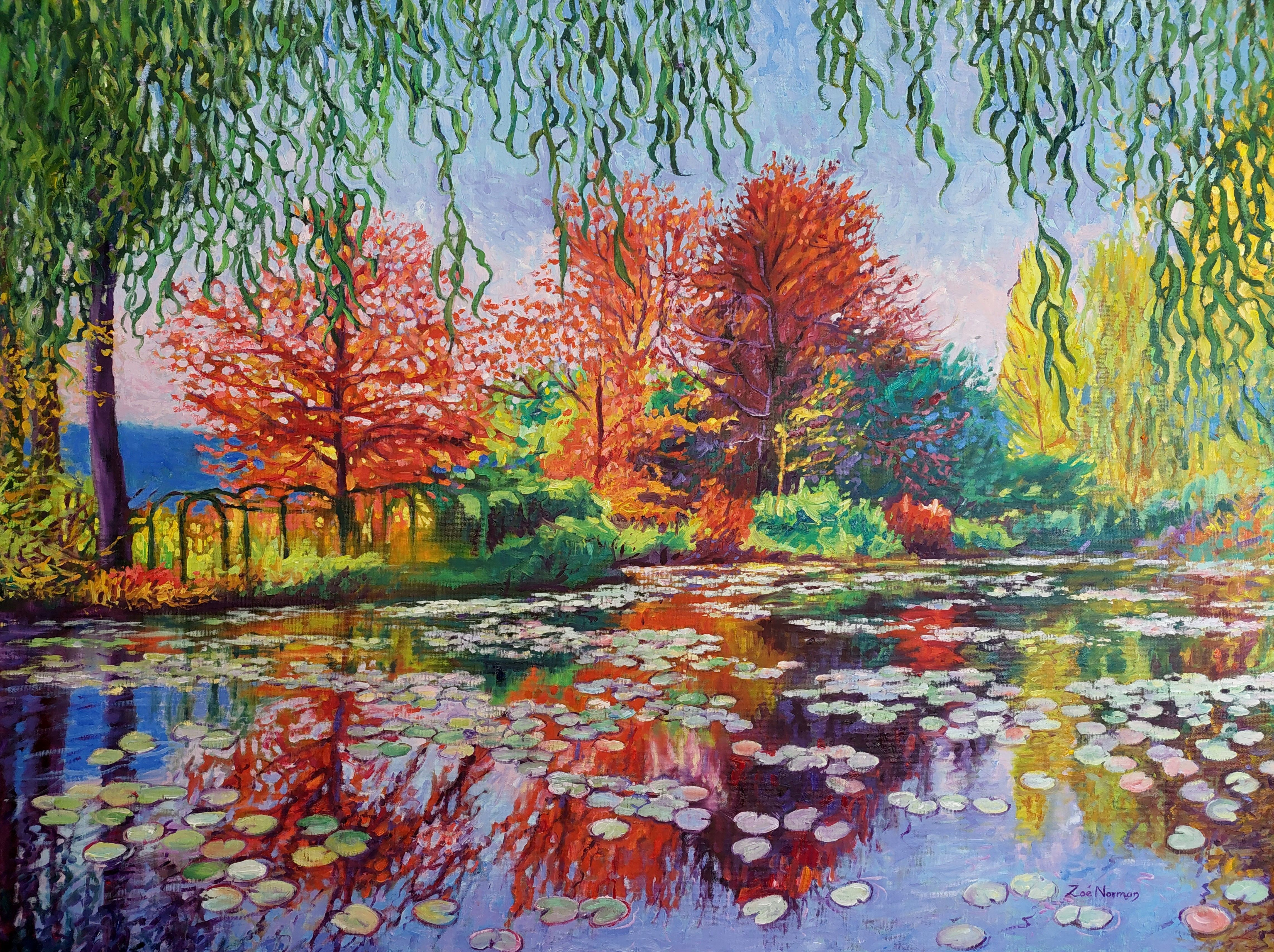 Zoe Elizabeth Norman, Willow tree reflections Zoe Elizabeth Norman, Willow tree reflections