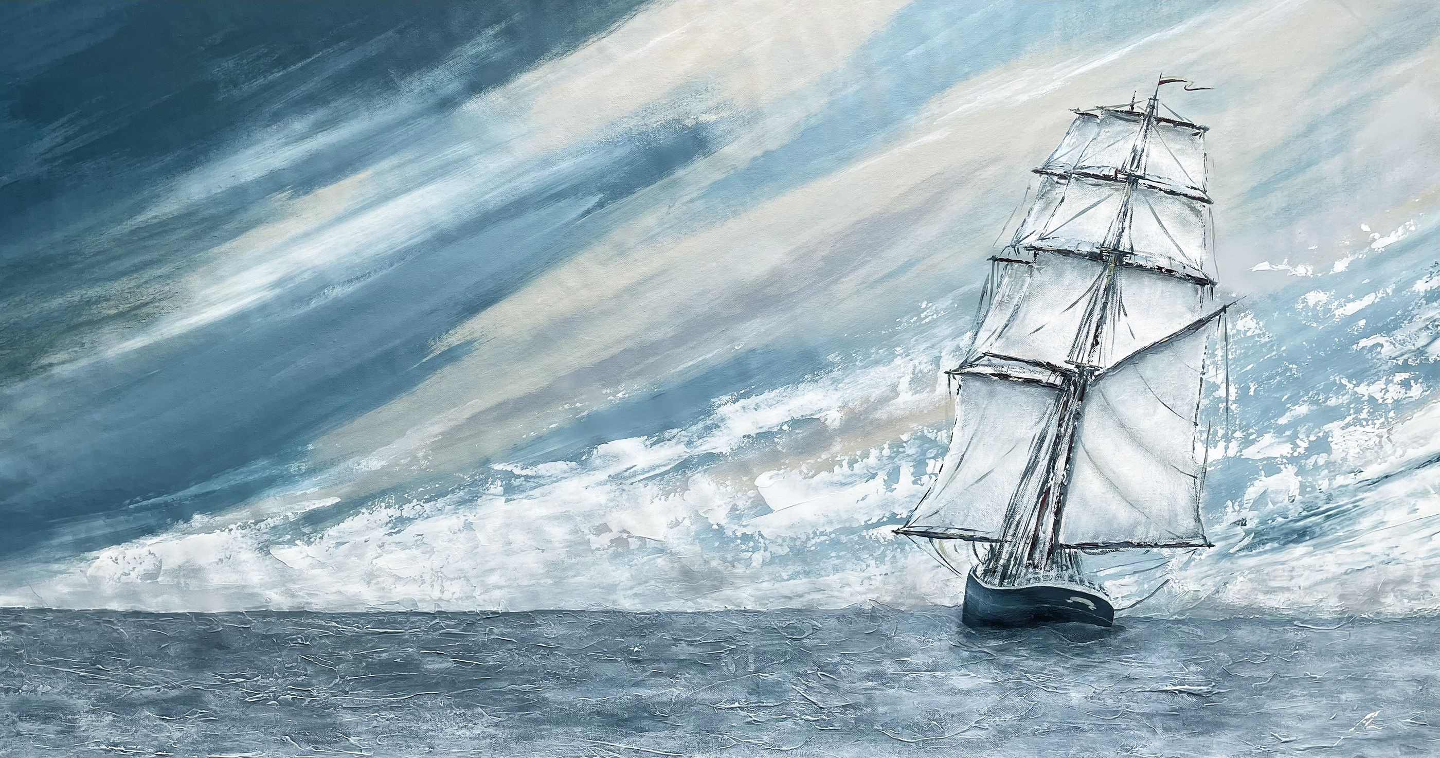 Koorosh Nejad, Morgenster Tall Ship - Marine Art Koorosh Nejad, Morgenster Tall Ship - Marine Art