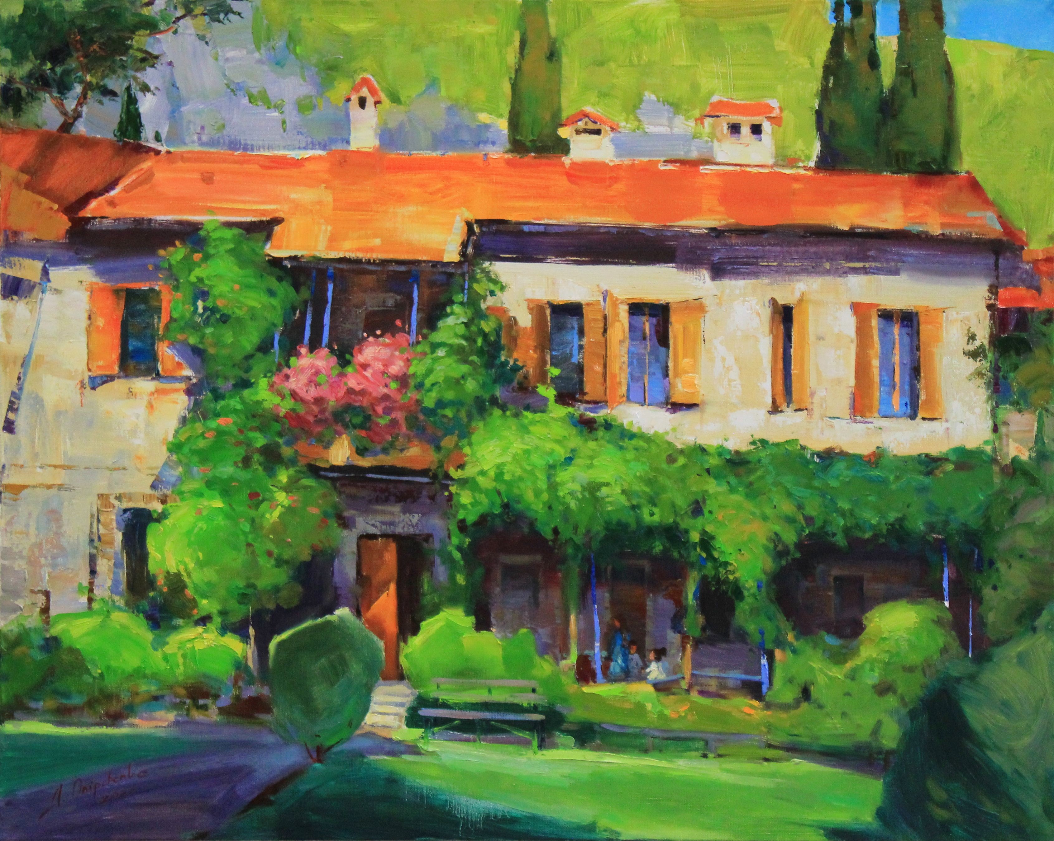 Alisa Onipchenko-Cherniakovska, Italian courtyard Alisa Onipchenko-Cherniakovska, Italian courtyard
