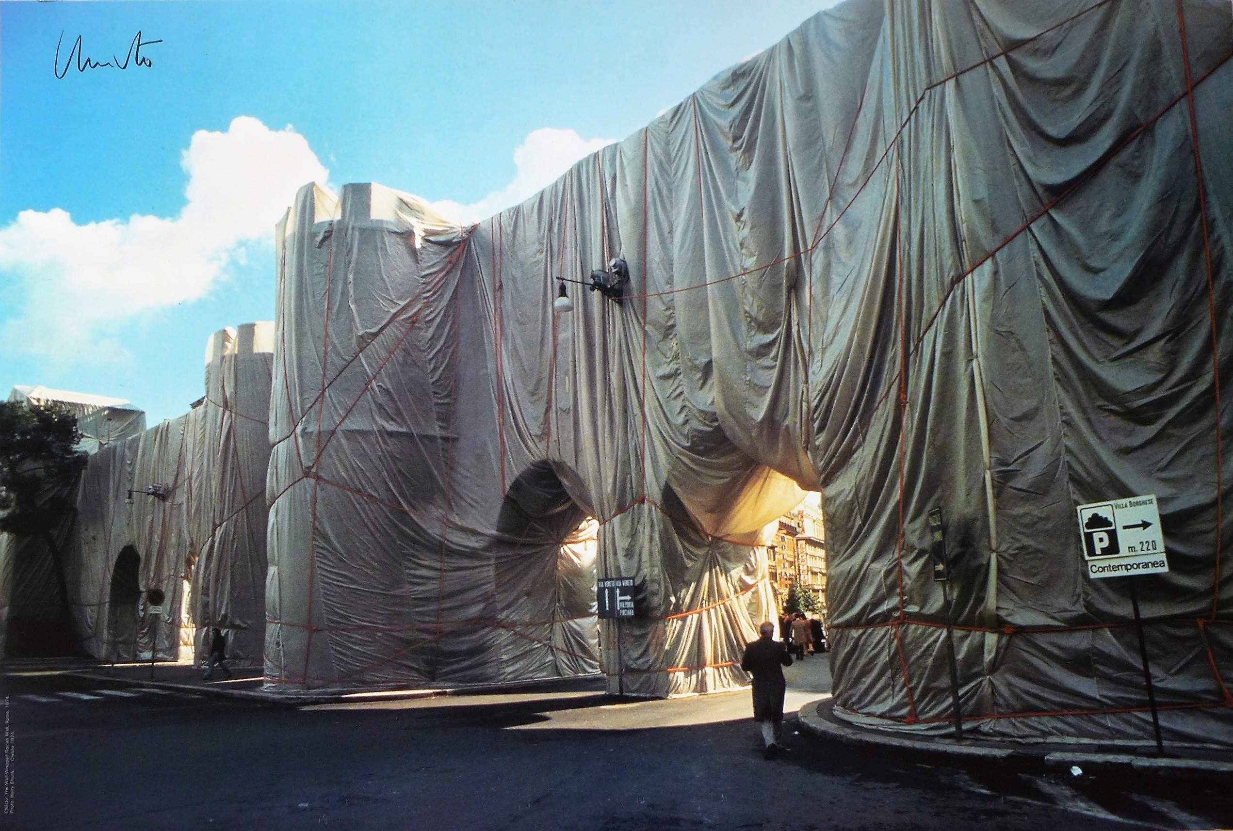 Christo and Jeanne-Claude, The Wall-Wrapped Roman Wall Christo and Jeanne-Claude, The Wall-Wrapped Roman Wall