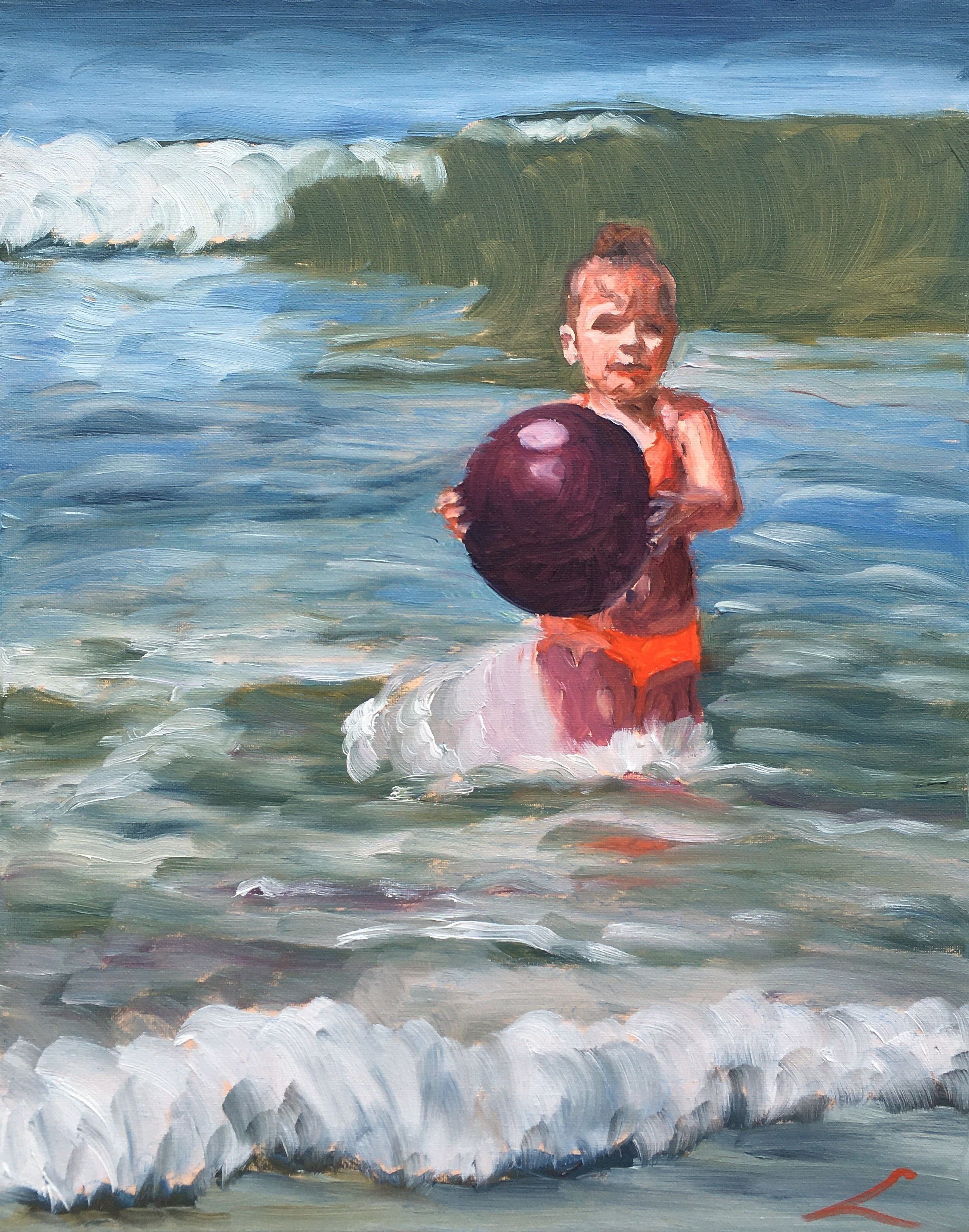Elena Sokolova, Girl with a ball Elena Sokolova, Girl with a ball