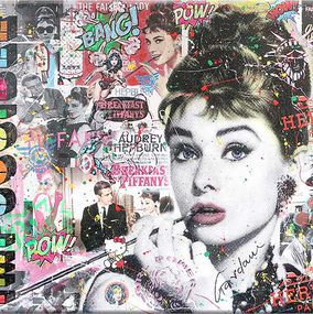 Painting, Audrey Hepburn Nothing is impossible 2, Gardani Art