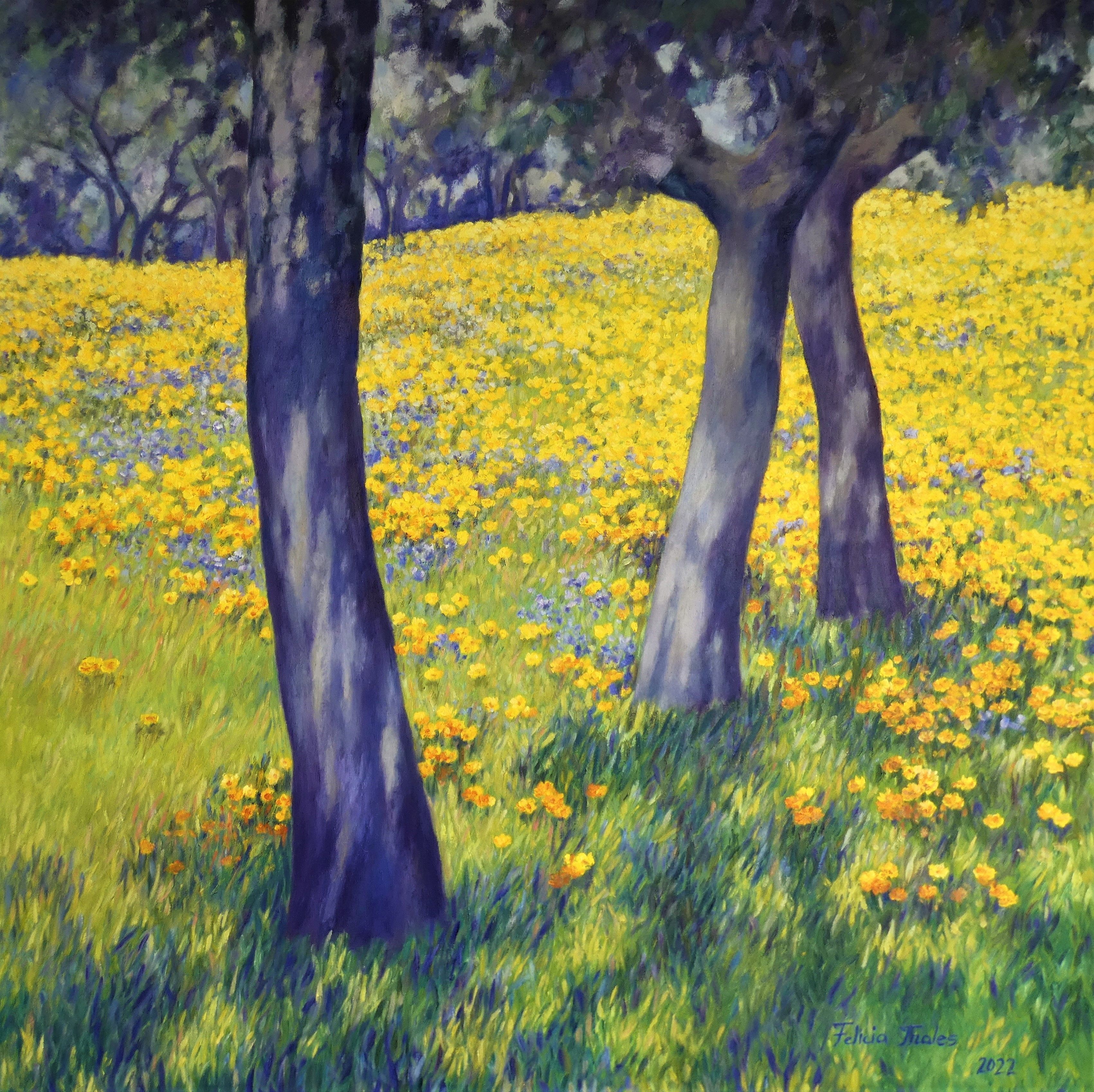 Felicia Trales, Light behind trees Felicia Trales, Light behind trees