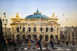 Painting, Opéra Garnier, Marcelo de Leon