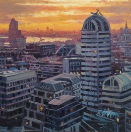 London sunset from the Sky garden at 120, Roberto Ponte