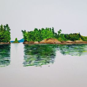 Painting, Besnard lake, Derek Olson