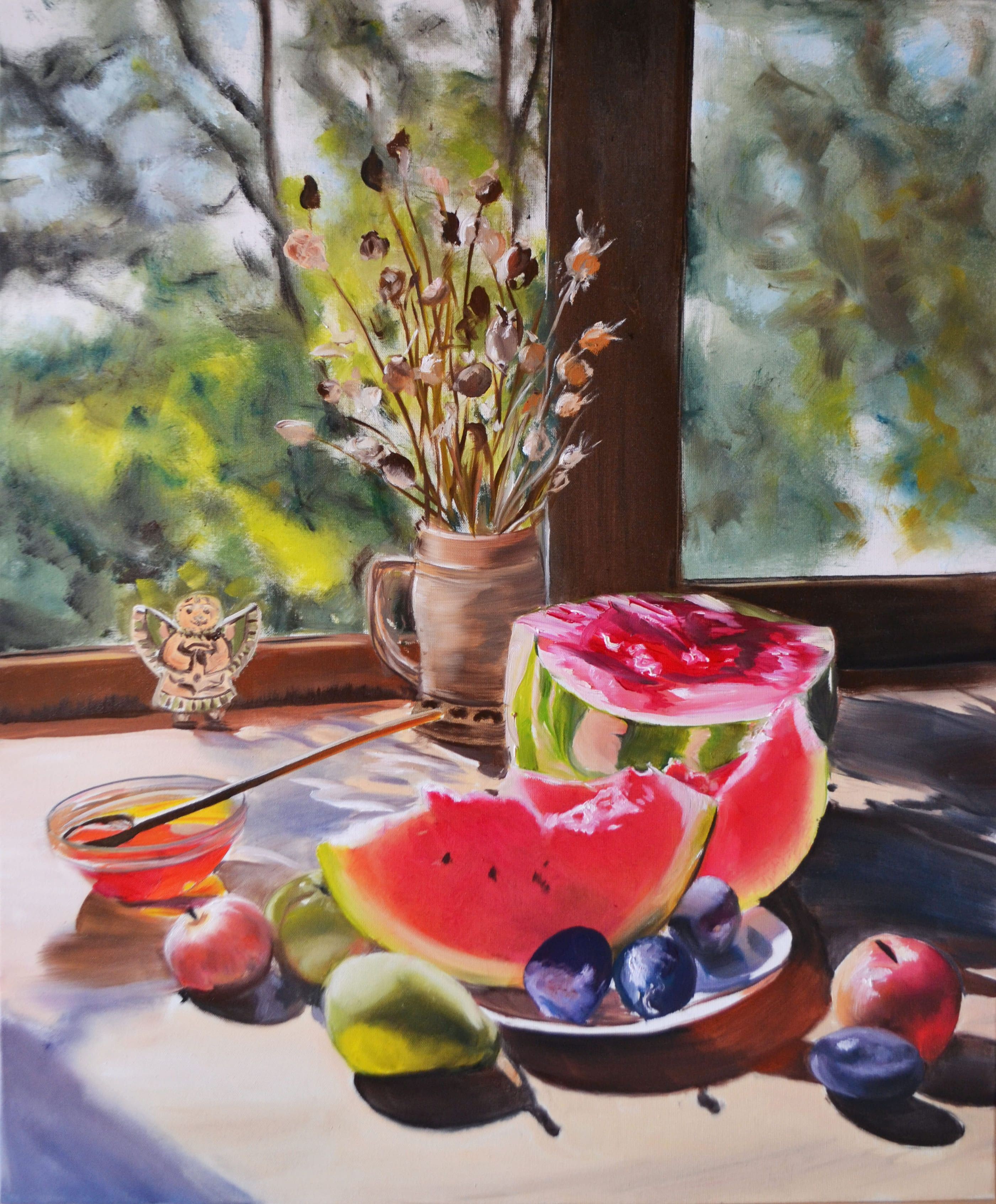 Valeria Radzievska, Still life with Watermelon Valeria Radzievska, Still life with Watermelon