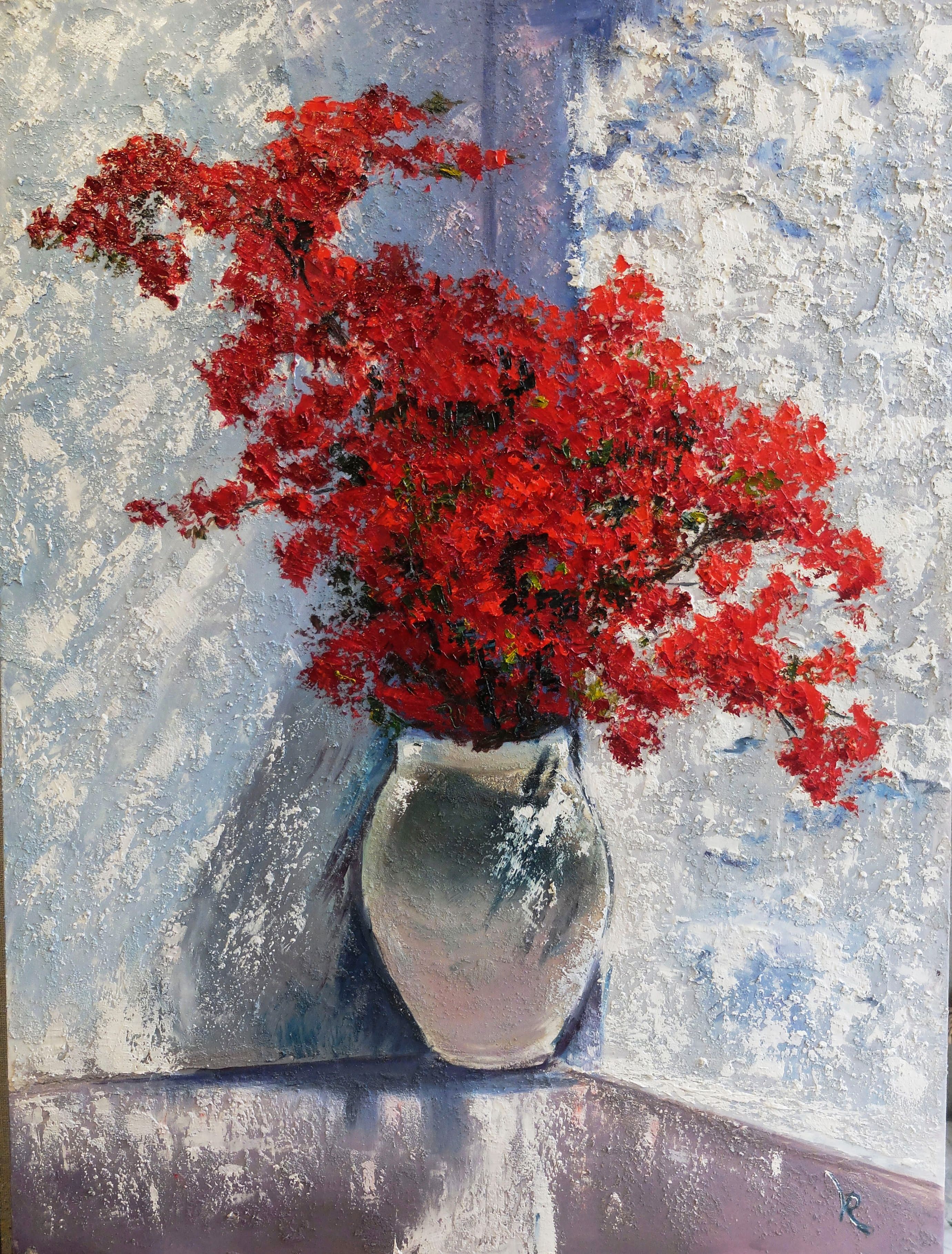 Valeria Radzievska, Red Flowers Valeria Radzievska, Red Flowers