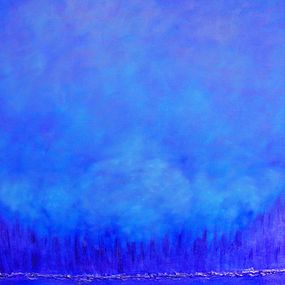 Painting, Blue on Blue, Jo Moore