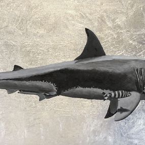 Painting, Great white shark, Paulo Jimenez