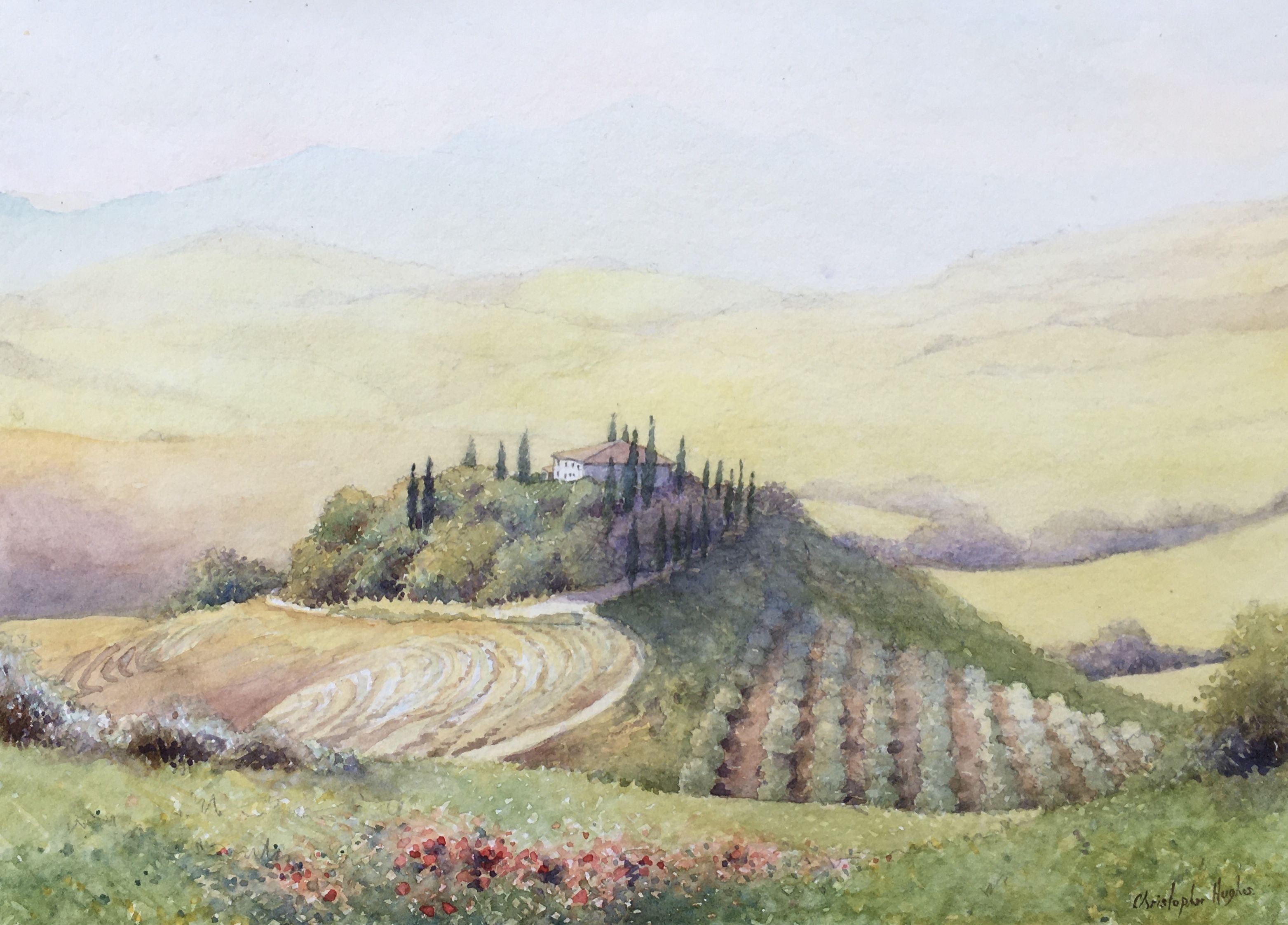 Christopher Hughes, Tuscan Landscape. Orcia Valley. Tuscany Christopher Hughes, Tuscan Landscape. Orcia Valley. Tuscany