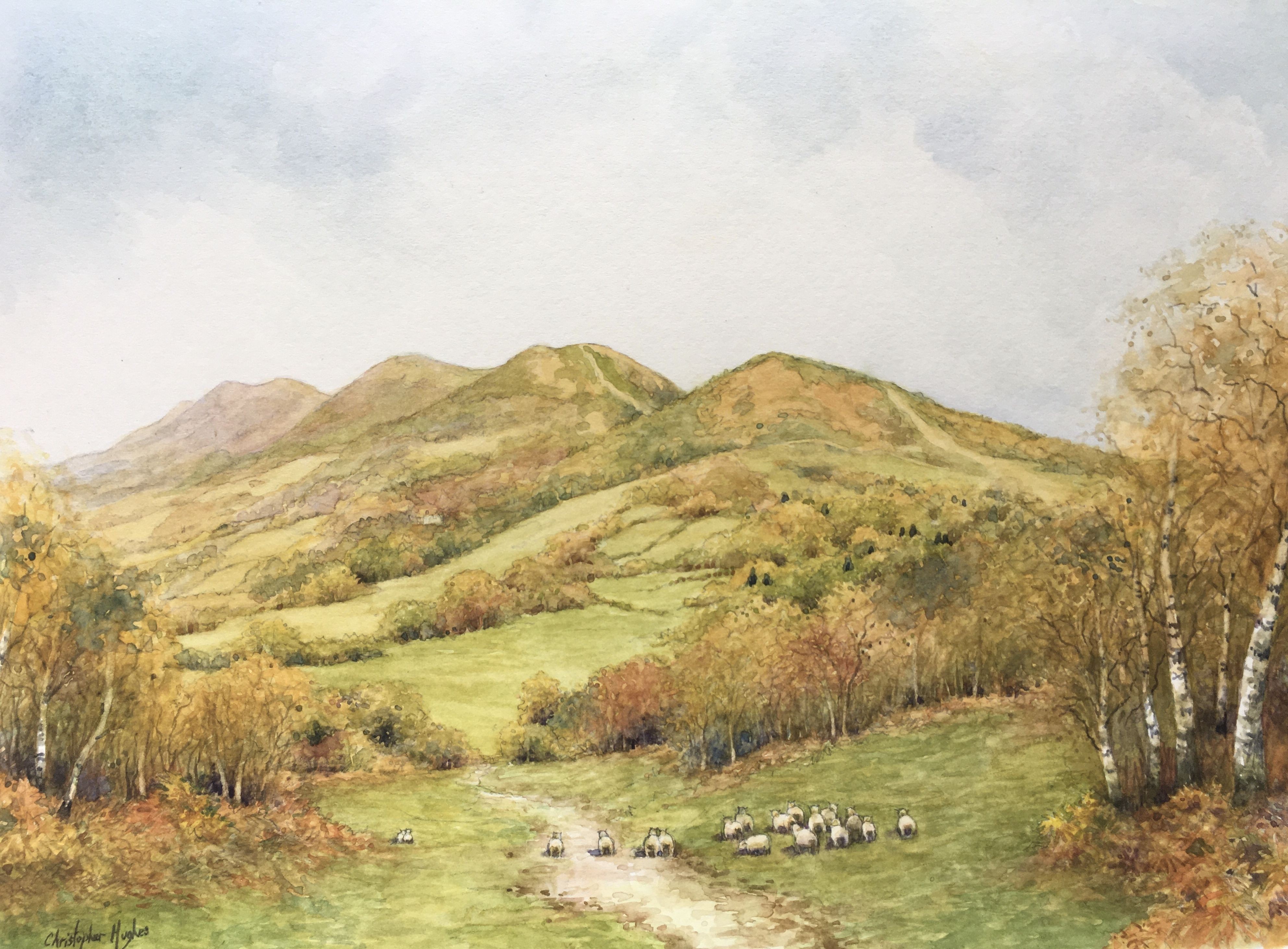 Christopher Hughes, Malvern Hills in Autumn Christopher Hughes, Malvern Hills in Autumn