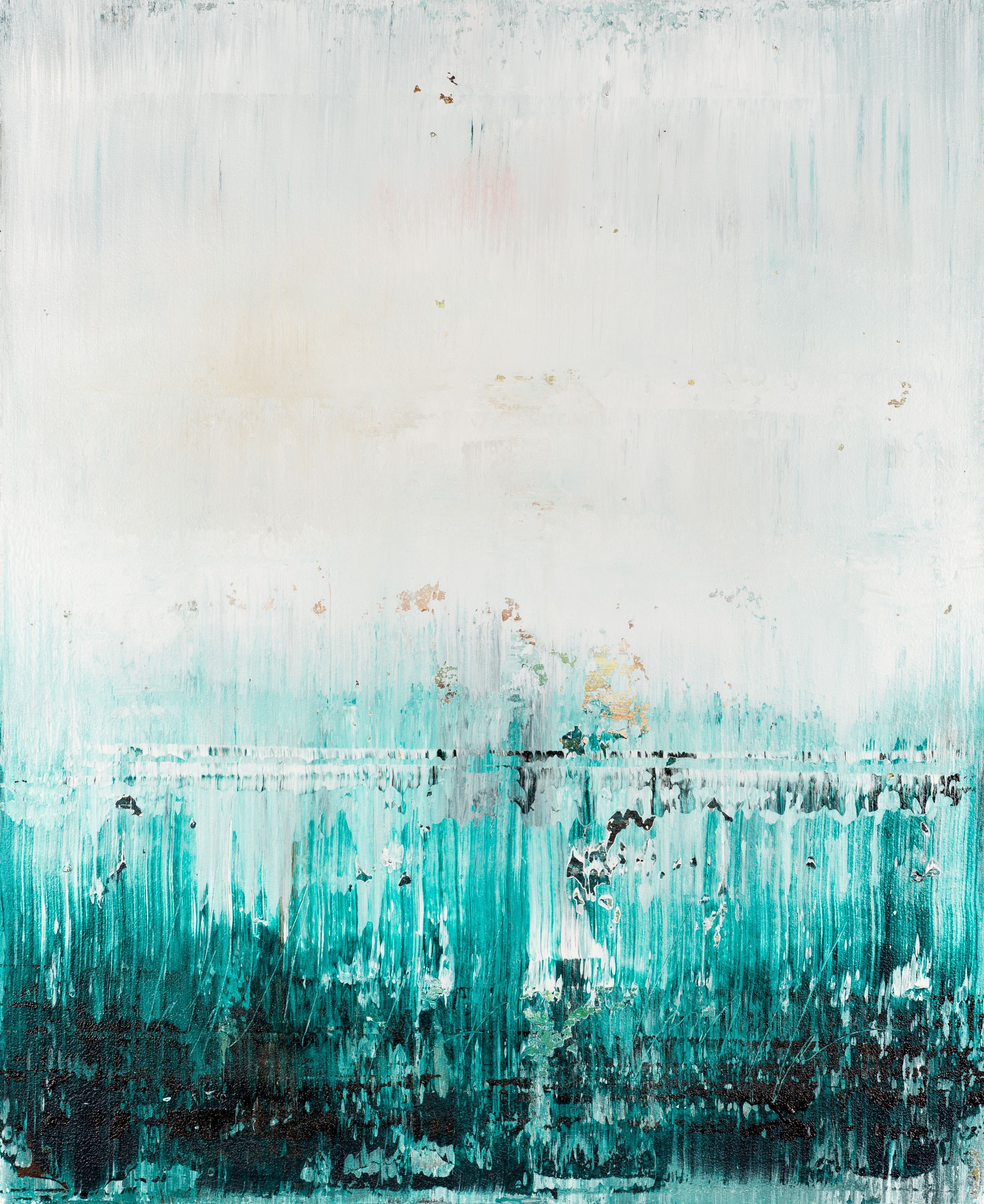 Radek Smach, Emerald abstract painting UT417 Radek Smach, Emerald abstract painting UT417