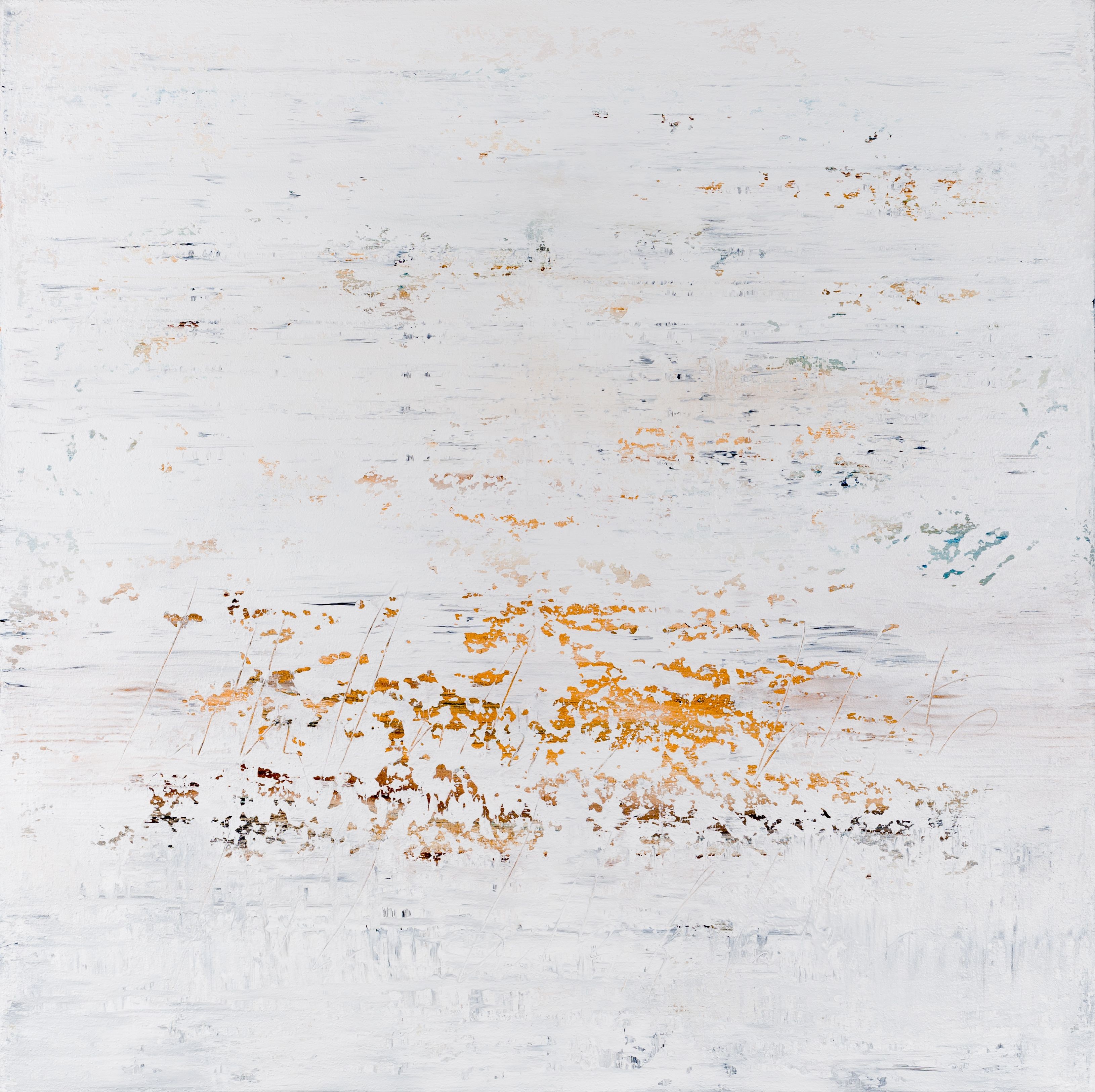 Radek Smach, White abstract painting GW145 Radek Smach, White abstract painting GW145